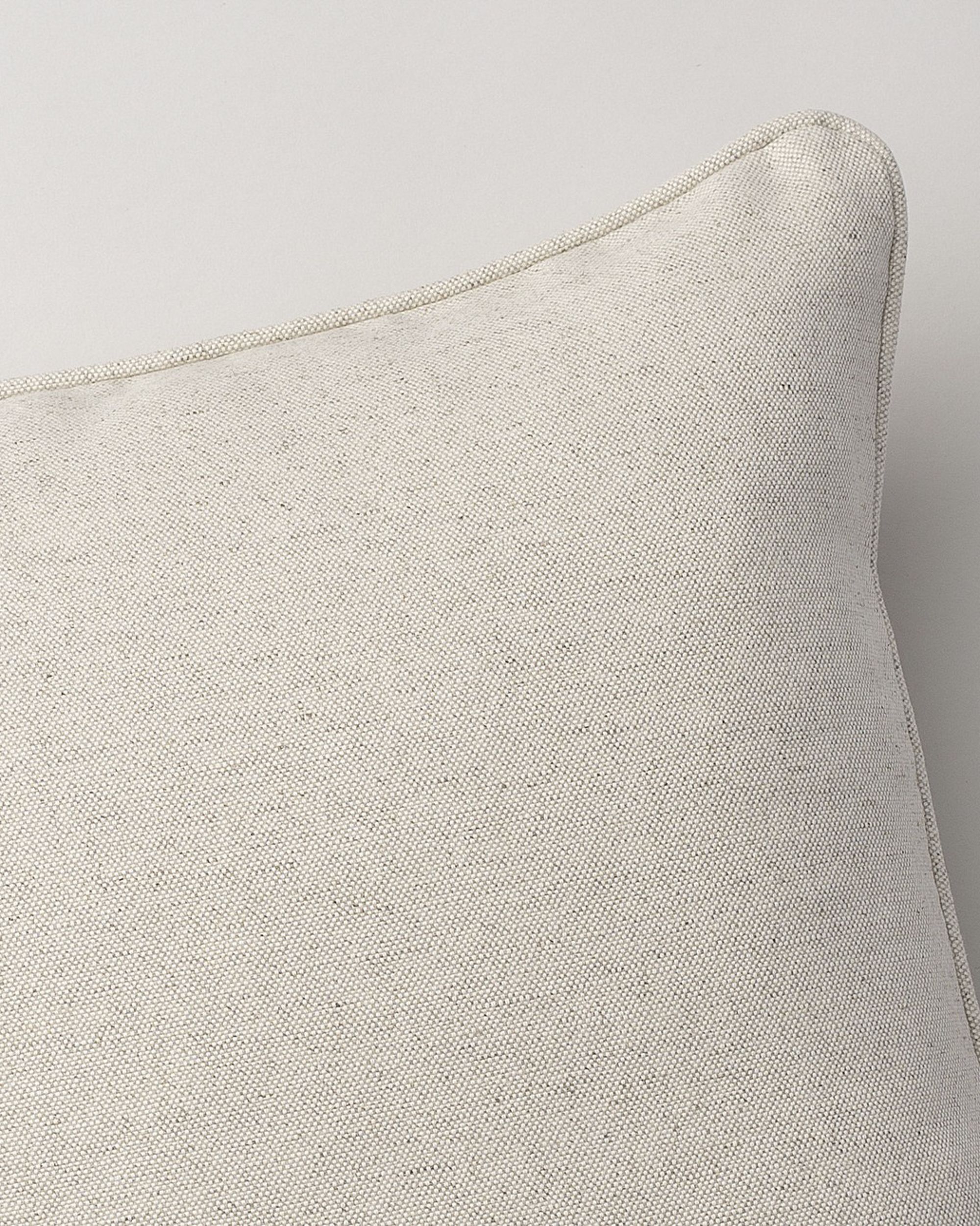 Kissenhülle Gabi mit Paspel Farbe beige Stoff strukturiert