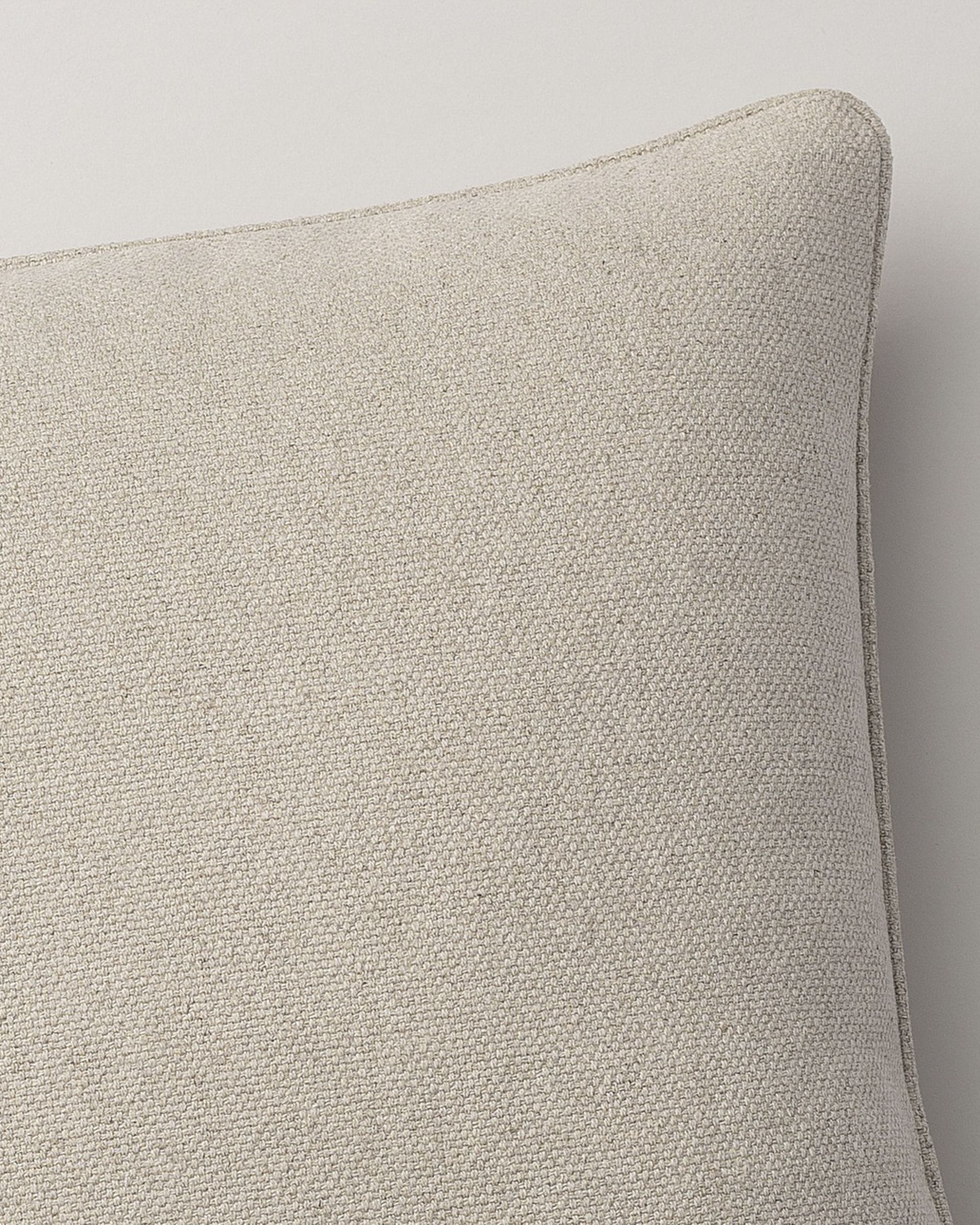 Kissenhülle Gabi mit Paspel Farbe beige Stoff strukturiert