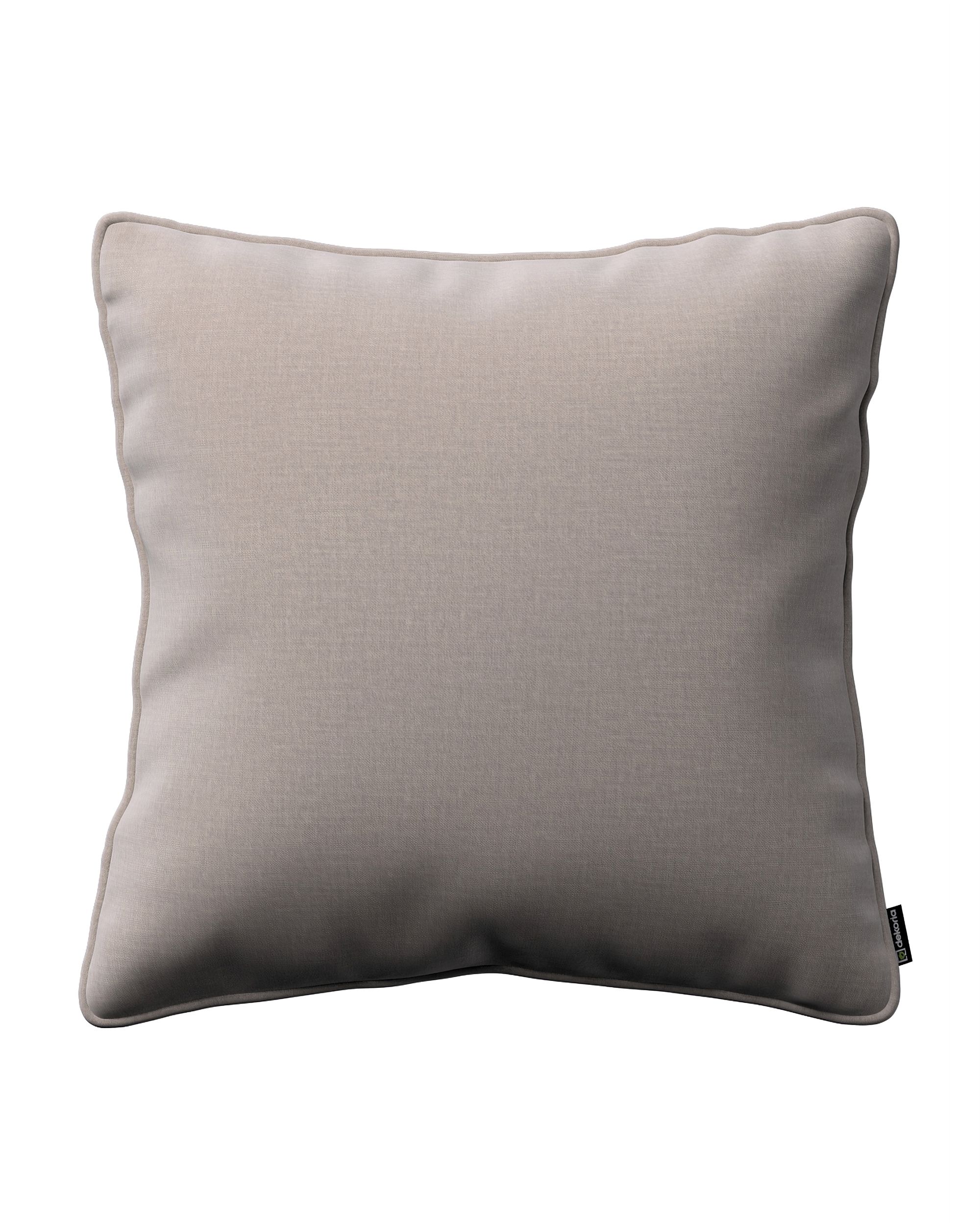 Kissenhülle Gabi mit Paspel Farbe beige Stoff samt