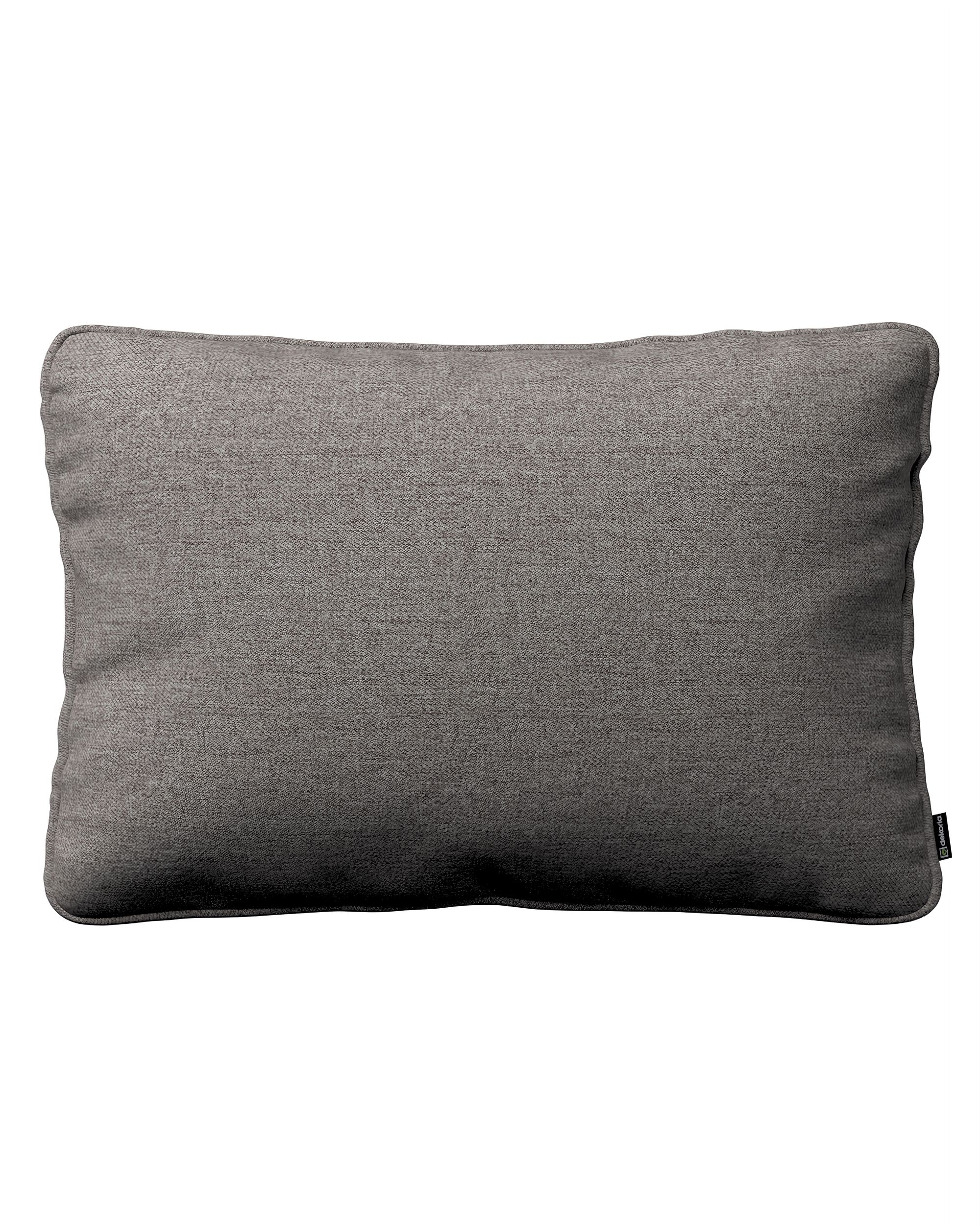 Kissenhülle Gabi mit Paspel 60x40cm Farbe grau Stoff strukturiert