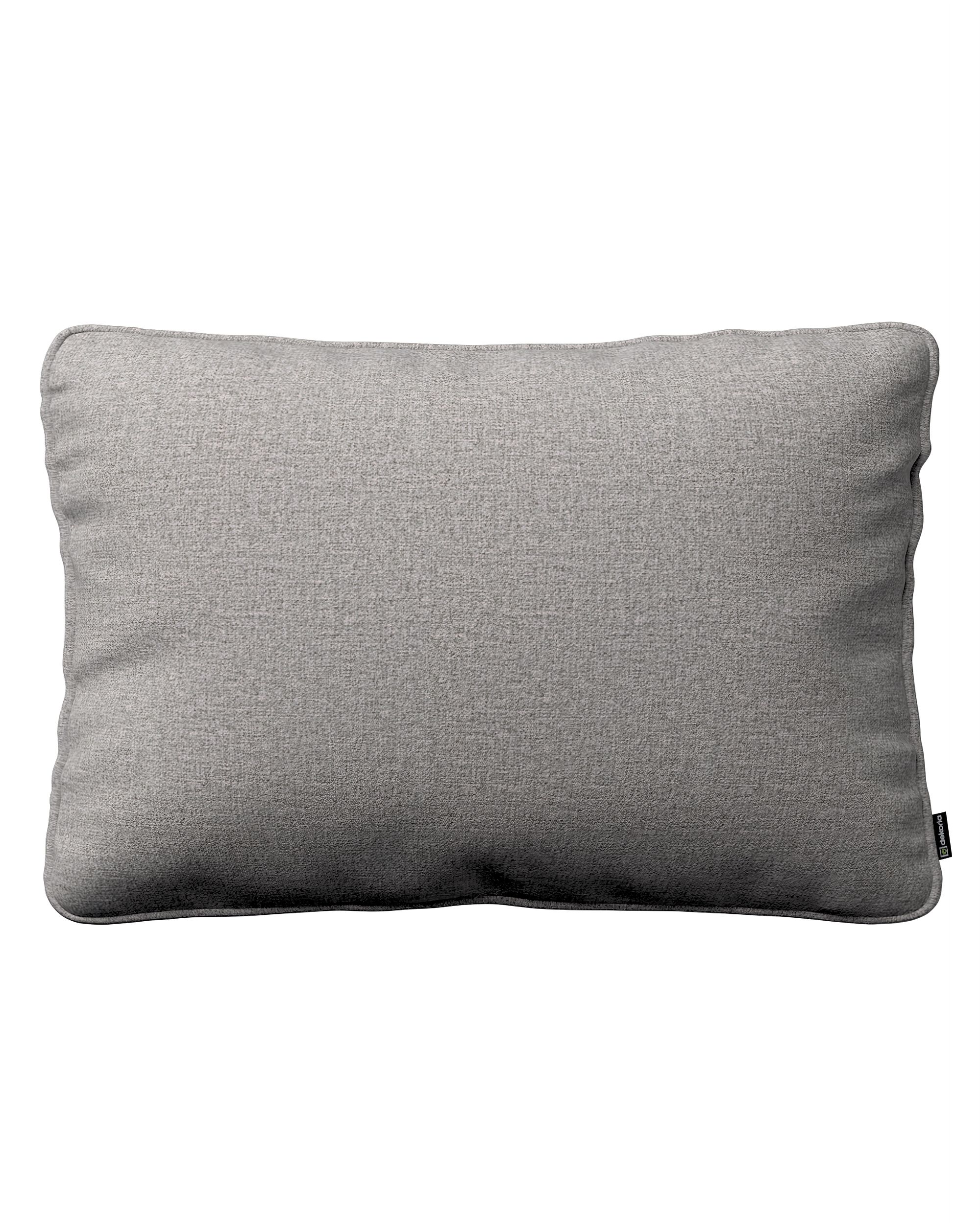 Kissenhülle Gabi mit Paspel 60x40cm Farbe grau Stoff strukturiert