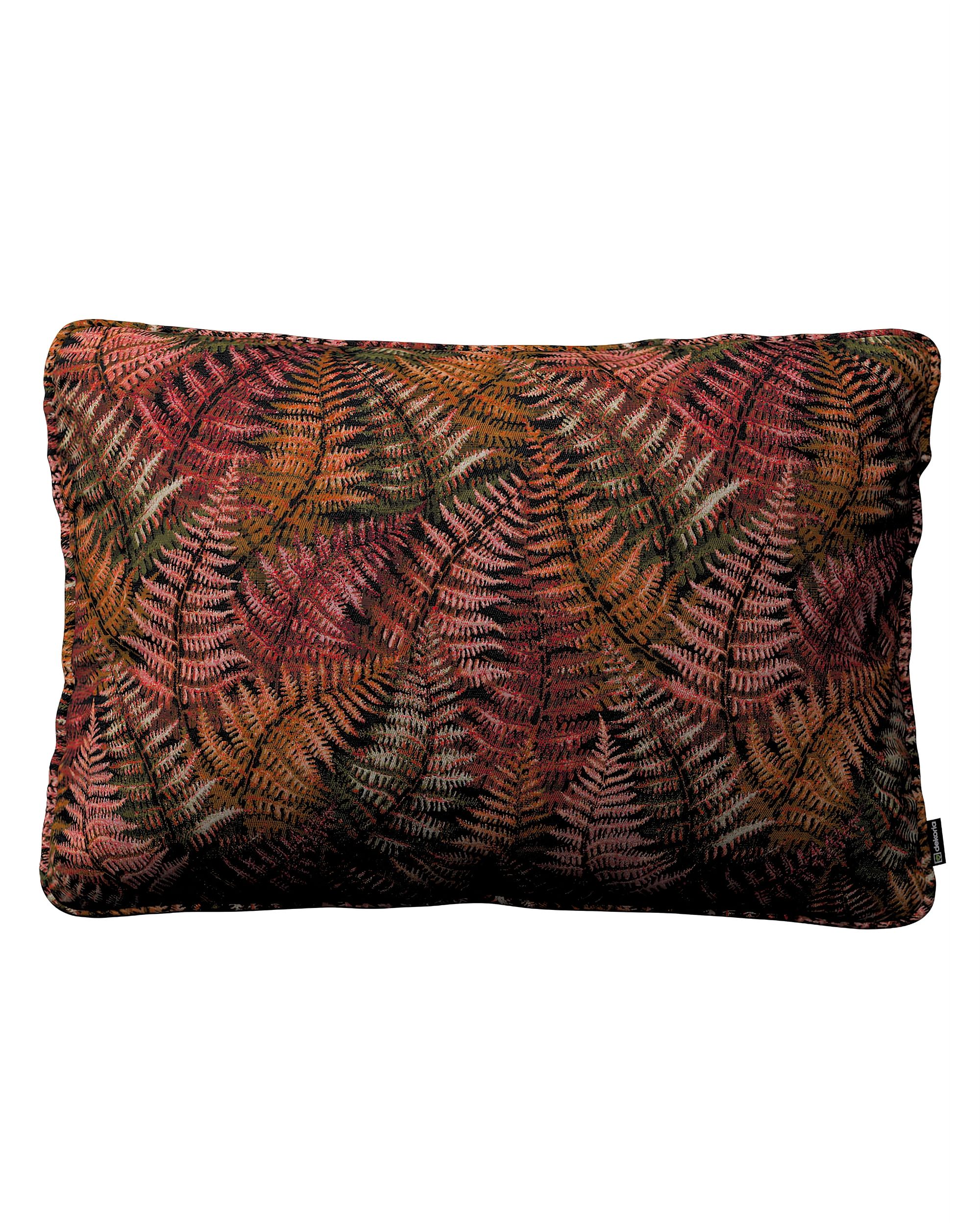 Kissenhülle Gabi mit Paspel 60x40cm Farbe bordeaux Stoff strukturiert, gemustert