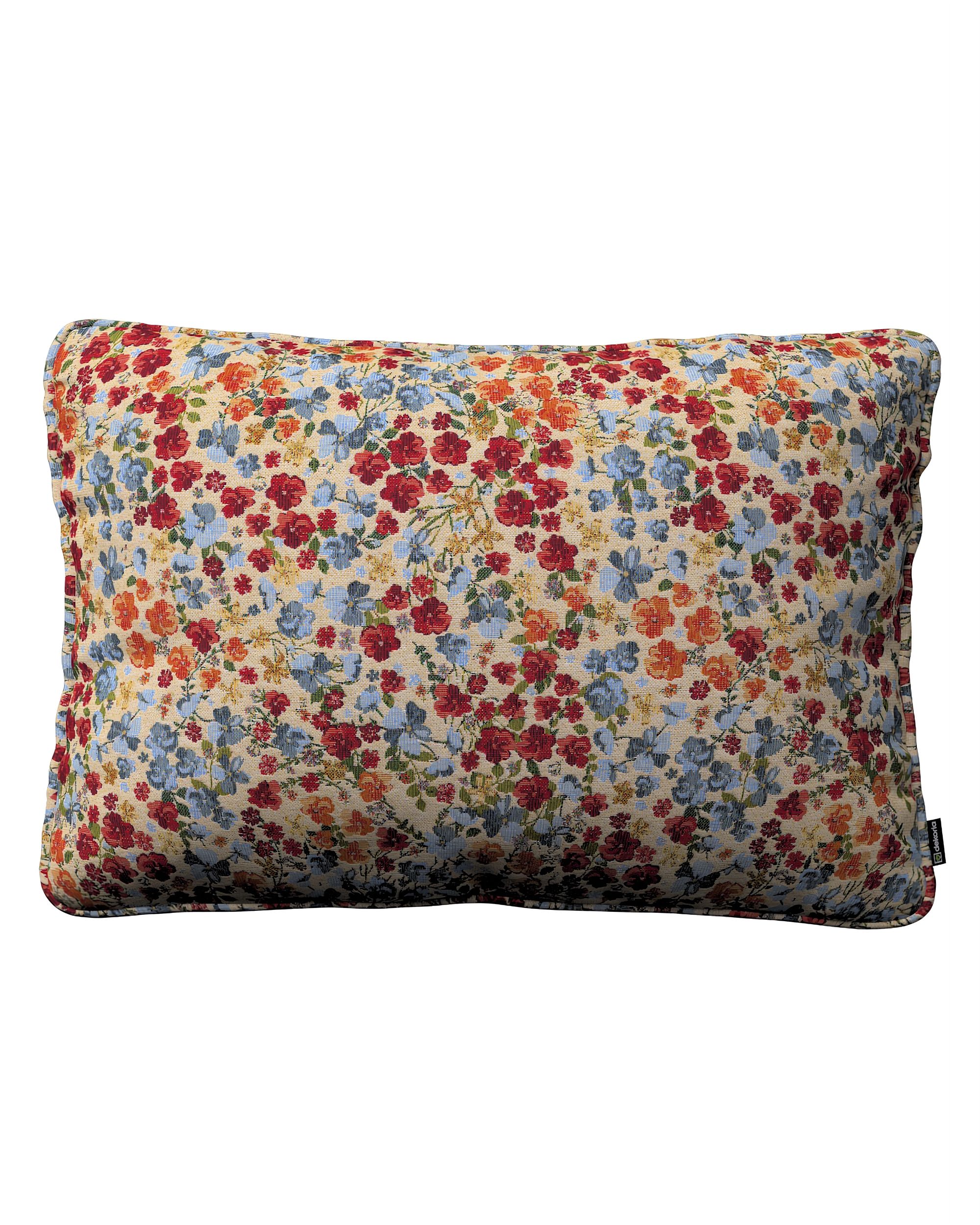 Kissenhülle Gabi mit Paspel 60x40cm Farbe bunt Stoff strukturiert, gemustert