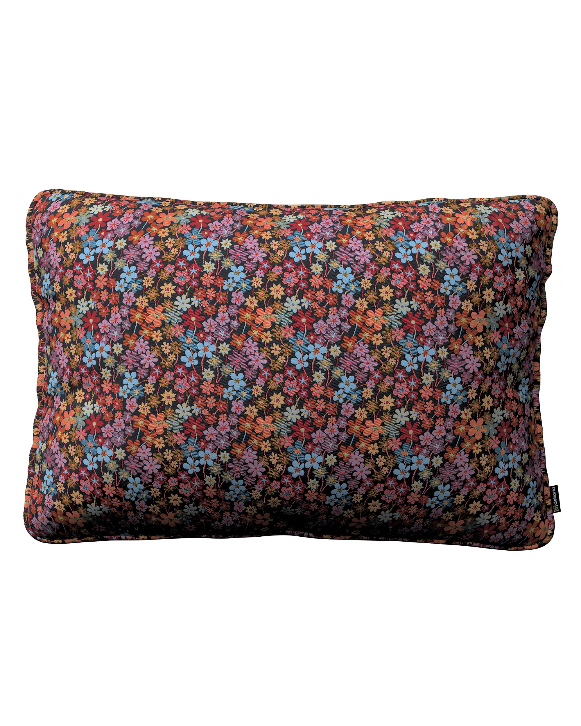 Kissenhülle Gabi mit Paspel 60x40cm Farbe bunt Stoff strukturiert, gemustert