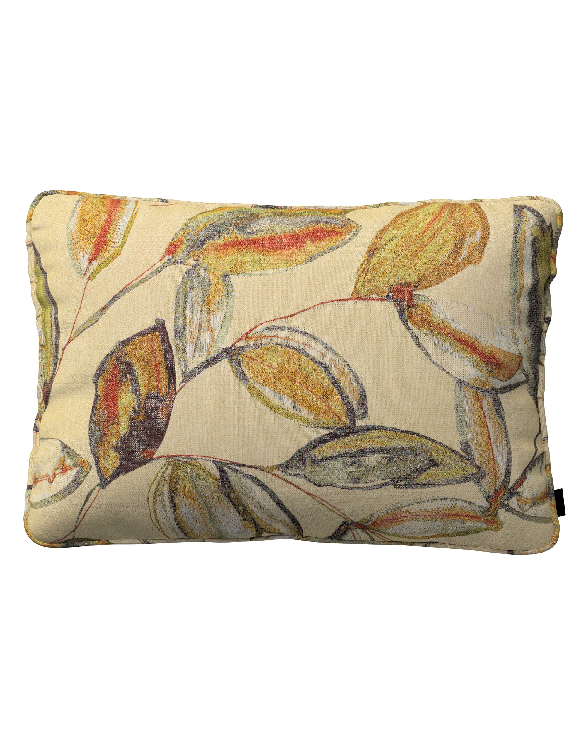 Kissenhülle Gabi mit Paspel 60x40cm Farbe beige Stoff strukturiert, gemustert