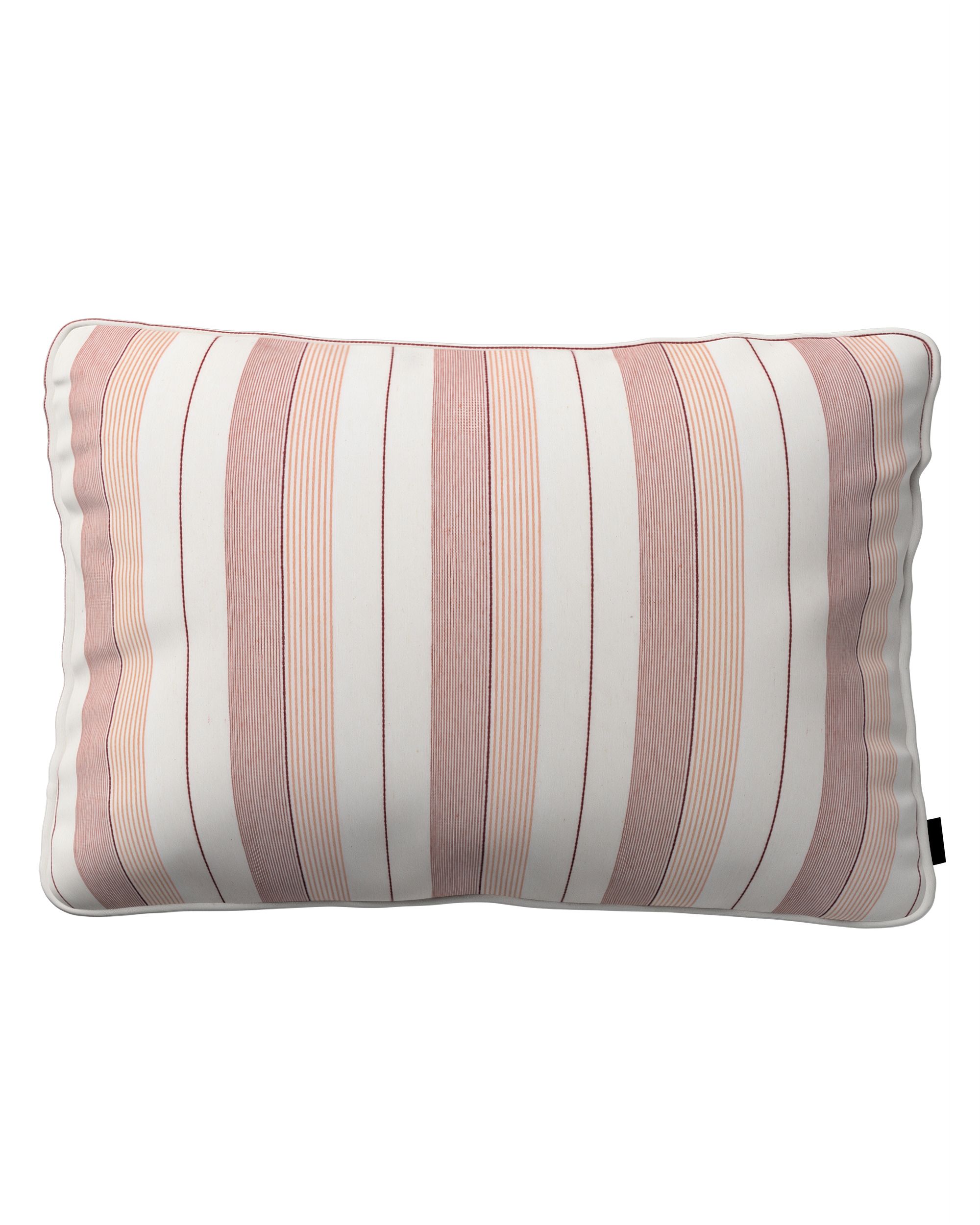 Kissenhülle Gabi mit Paspel 60x40cm Farbe rot Stoff strukturiert, gemustert