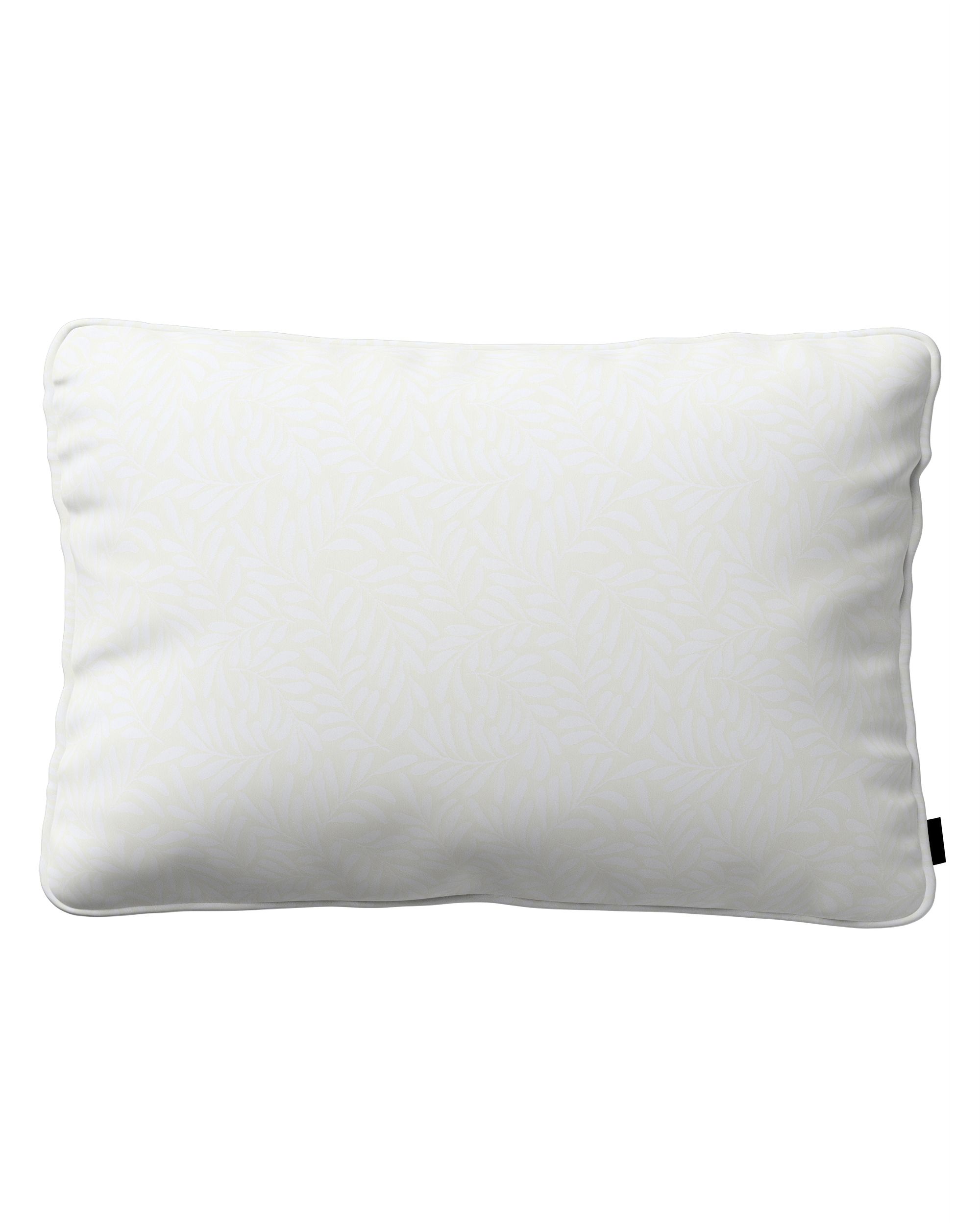 Kissenhülle Gabi mit Paspel 60x40cm Farbe creme Stoff strukturiert, gemustert