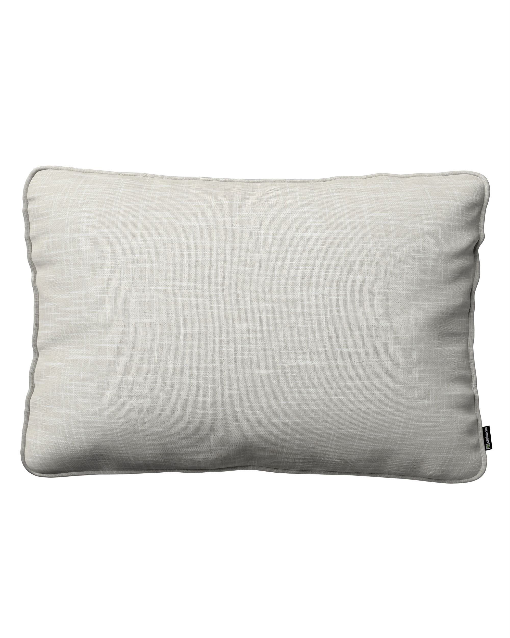 Kissenhülle Gabi mit Paspel 60x40cm Farbe beige Stoff strukturiert