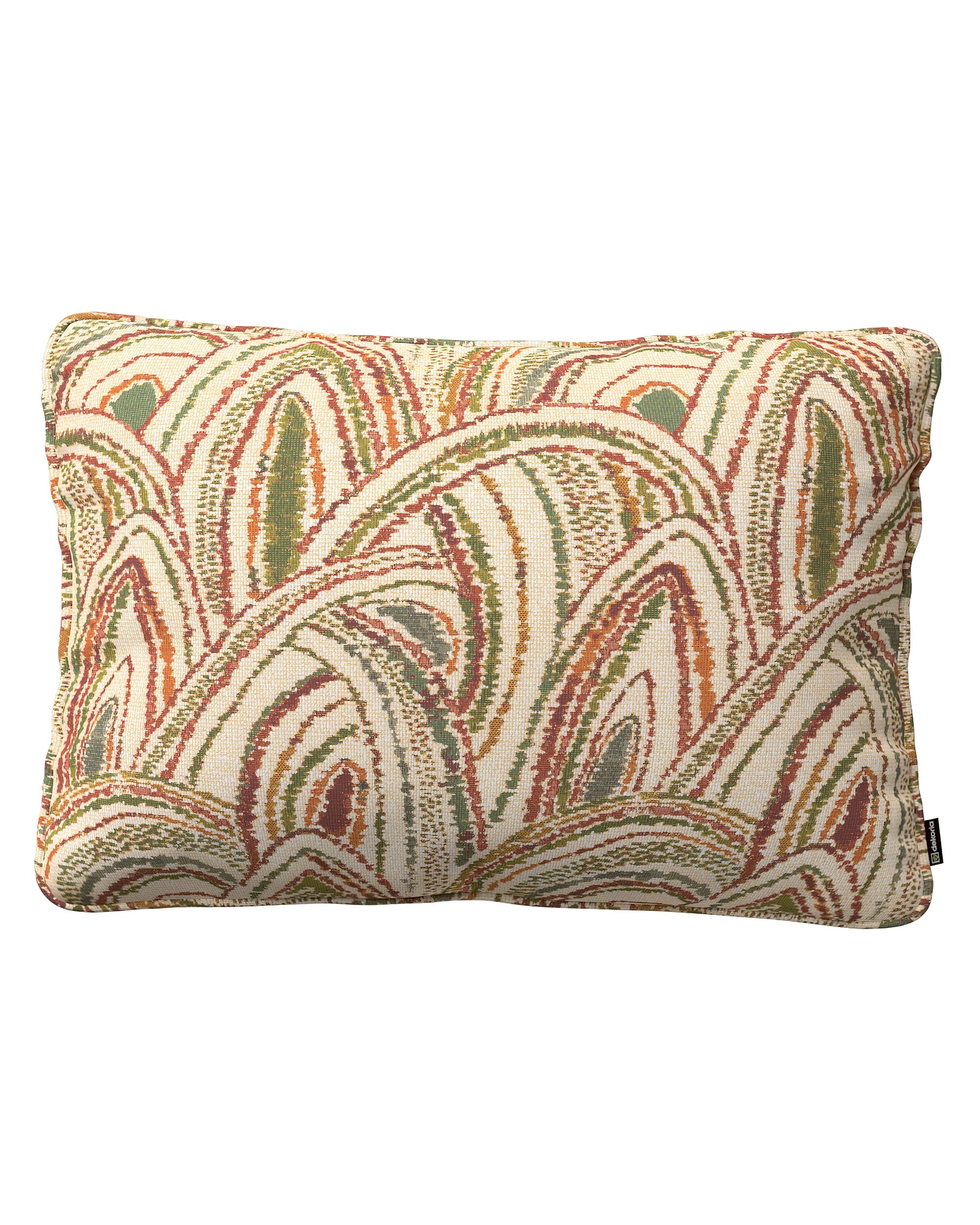 Kissenhülle Gabi mit Paspel 60x40cm Farbe bunt Stoff strukturiert, gemustert