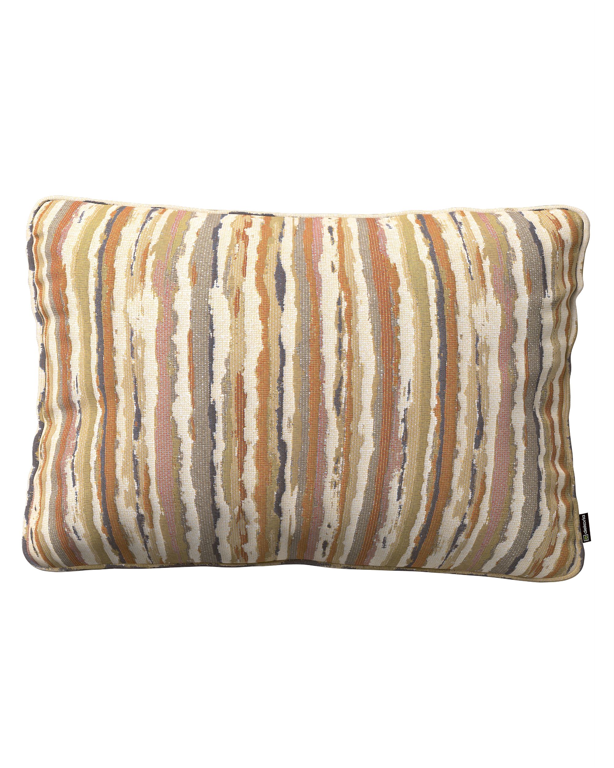 Kissenhülle Gabi mit Paspel 60x40cm Farbe beige Stoff strukturiert, gemustert