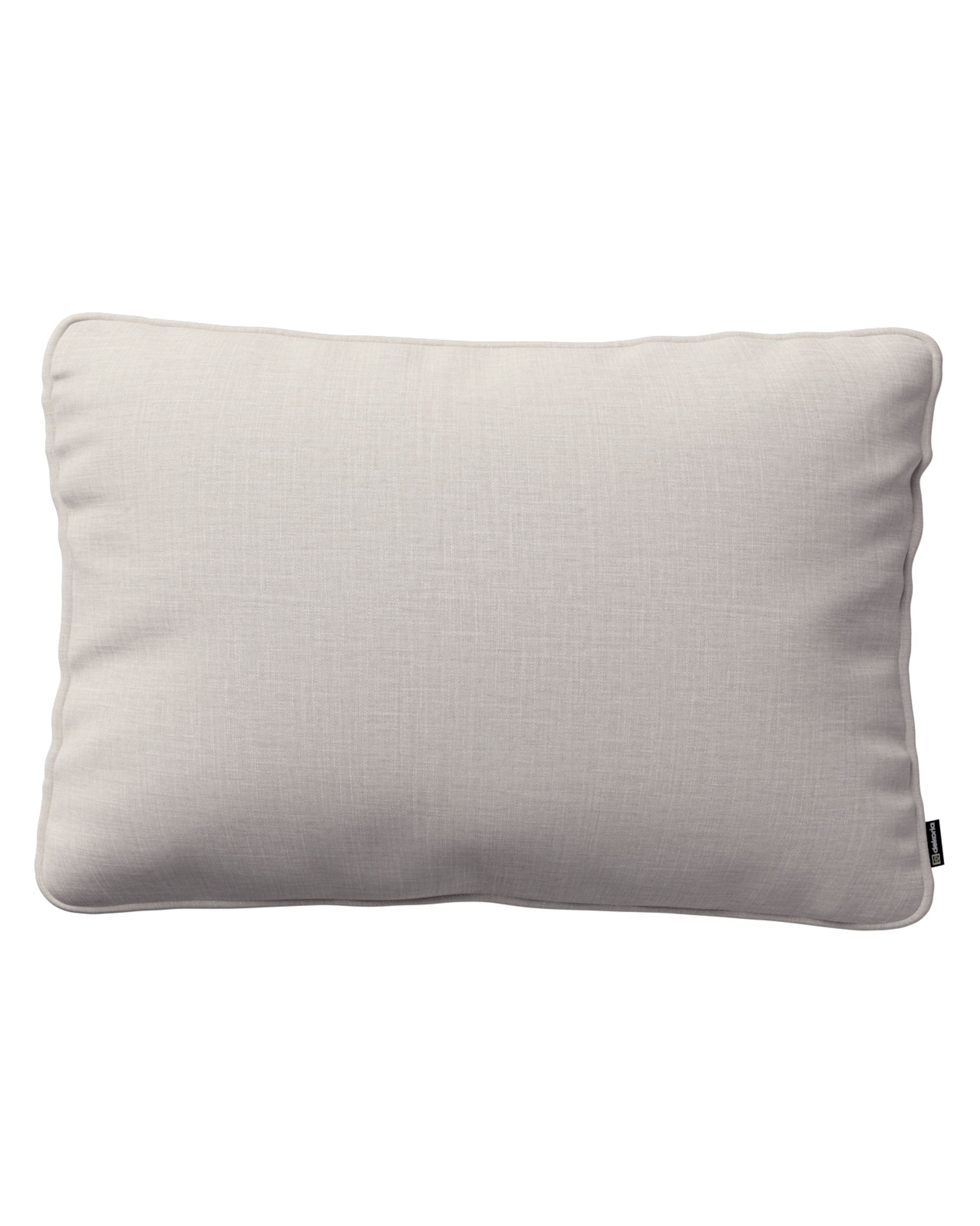 Kissenhülle Gabi mit Paspel 60x40cm Farbe grau Stoff strukturiert