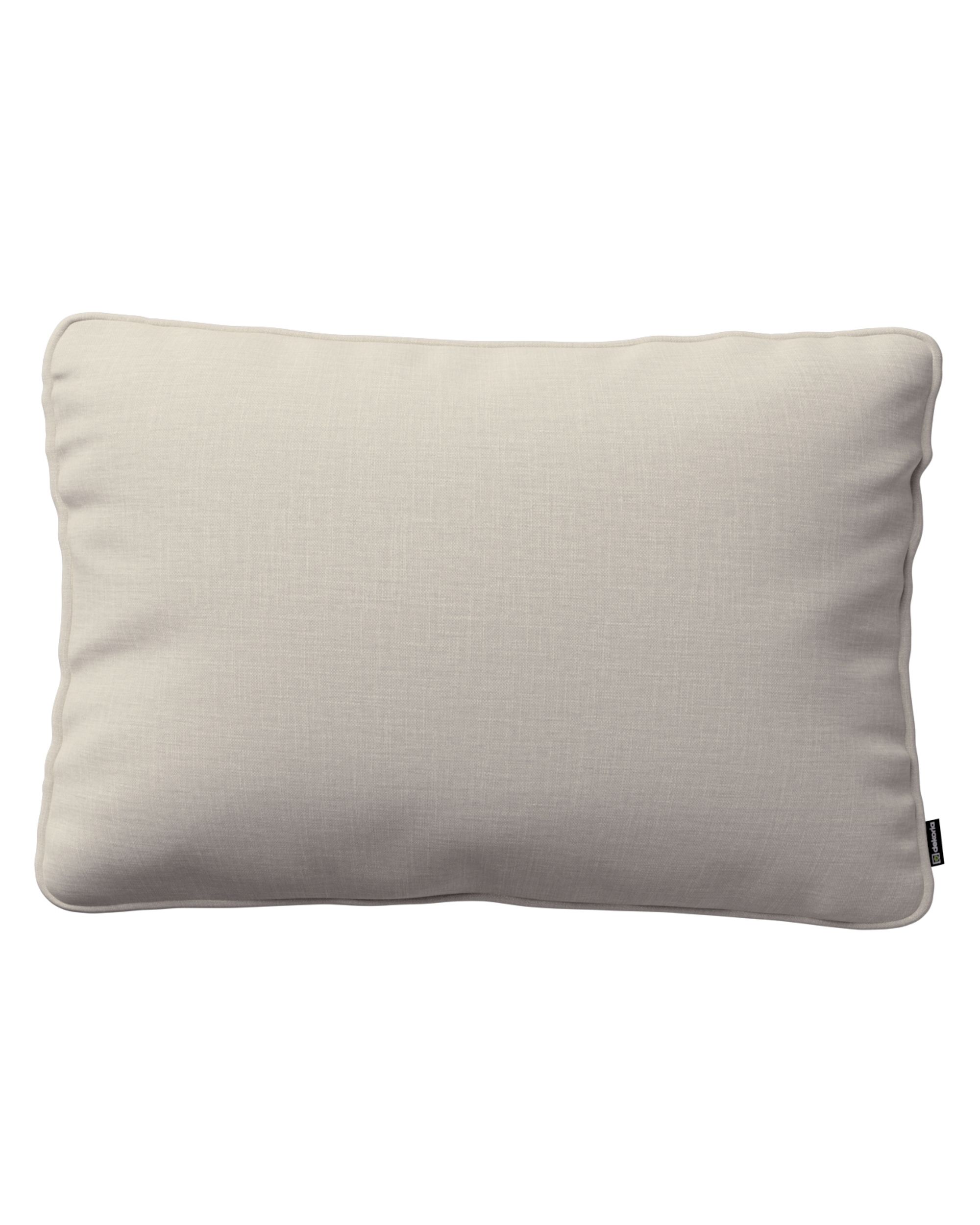 Kissenhülle Gabi mit Paspel 60x40cm Farbe grau Stoff strukturiert