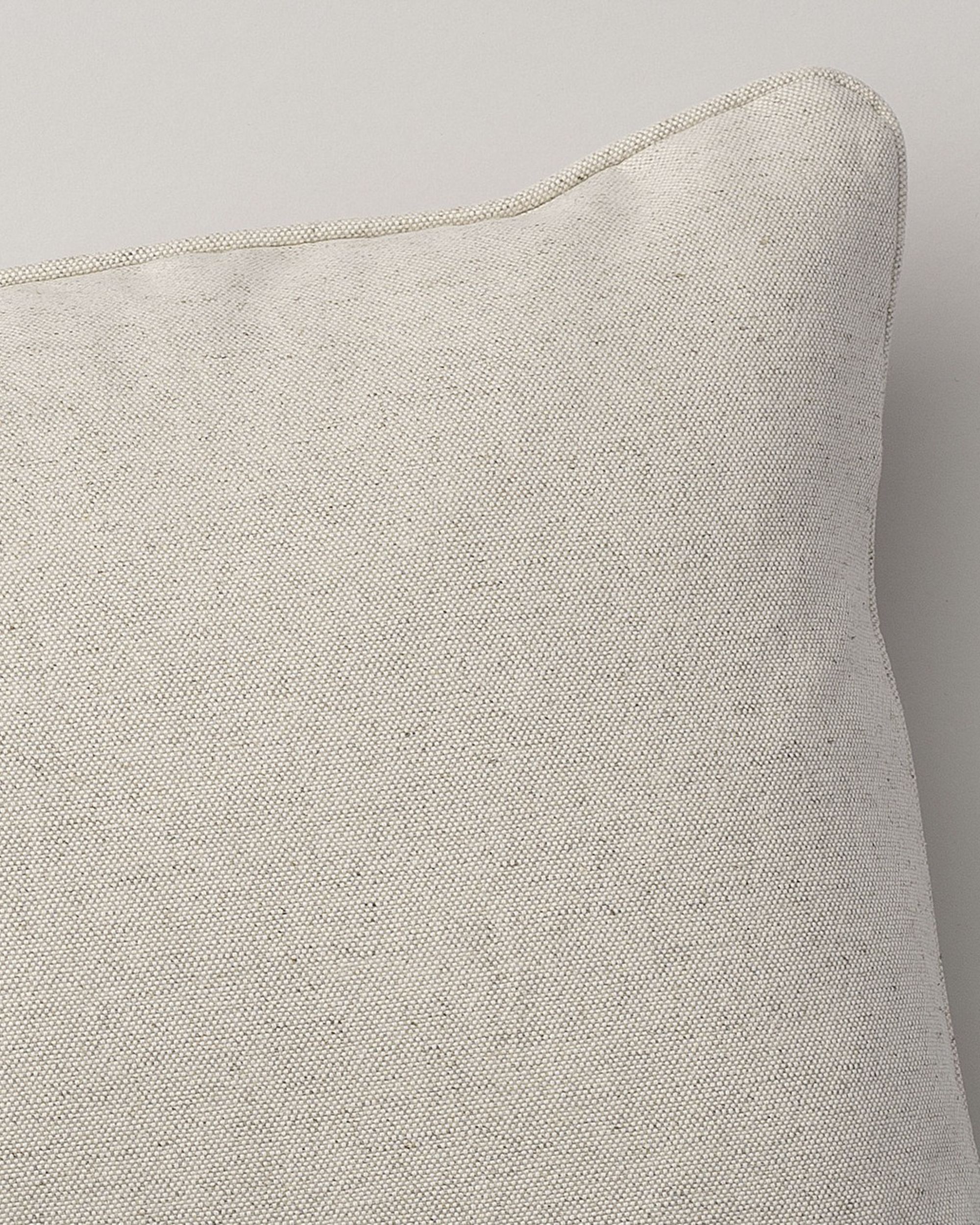 Kissenhülle Gabi mit Paspel 60x40cm Farbe beige Stoff strukturiert