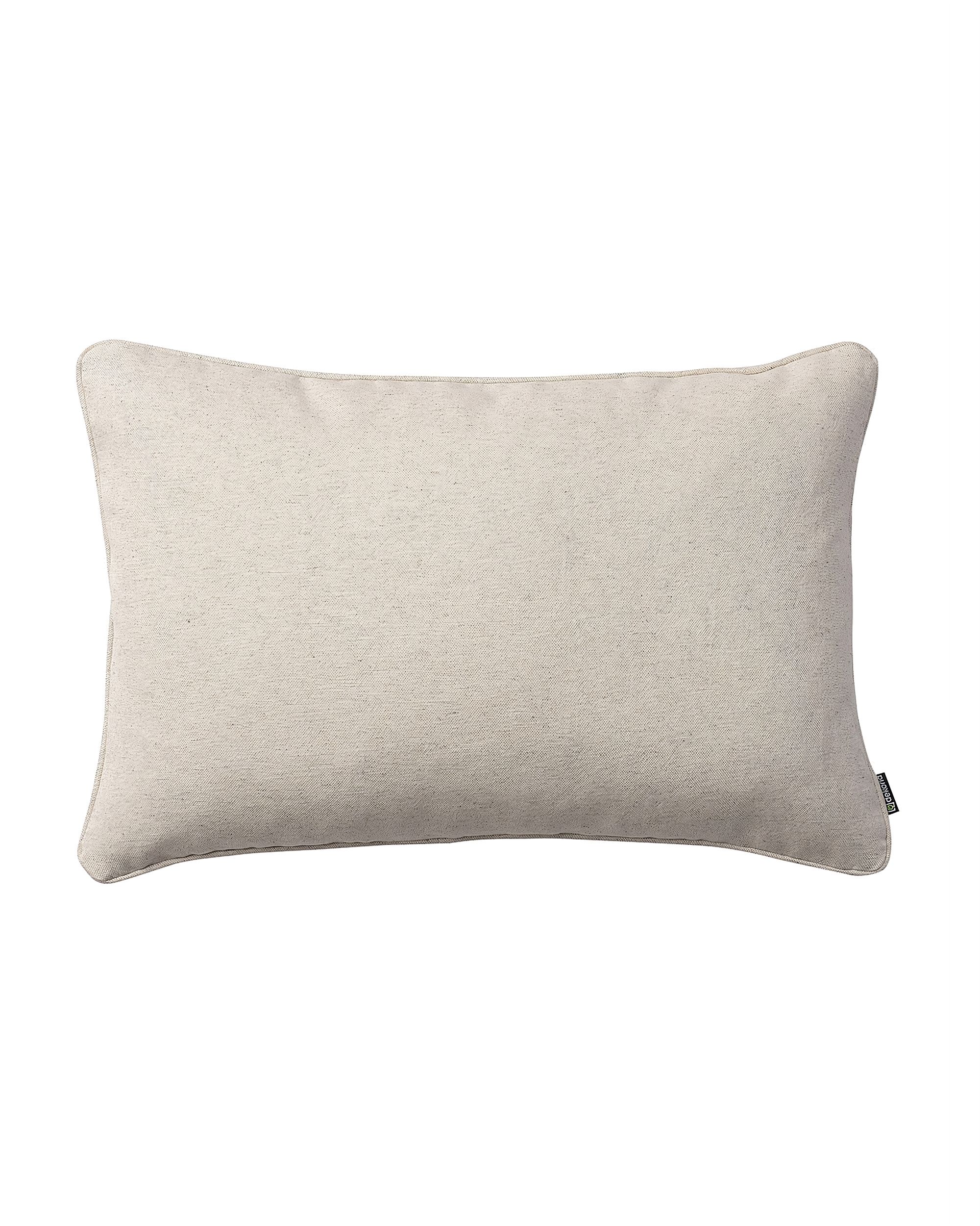 Kissenhülle Gabi mit Paspel 60x40cm Farbe beige Stoff strukturiert (hover)