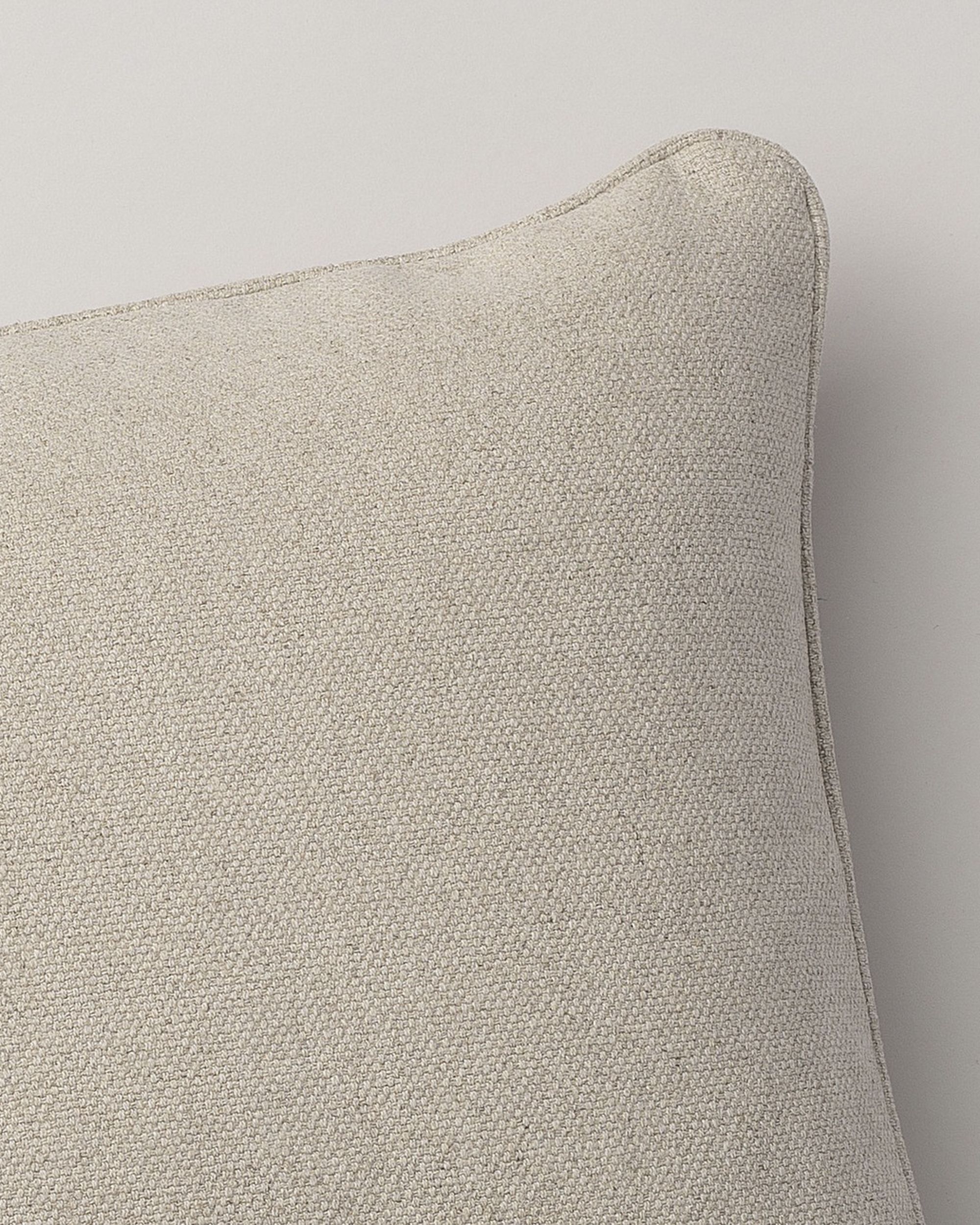 Kissenhülle Gabi mit Paspel 60x40cm Farbe beige Stoff strukturiert