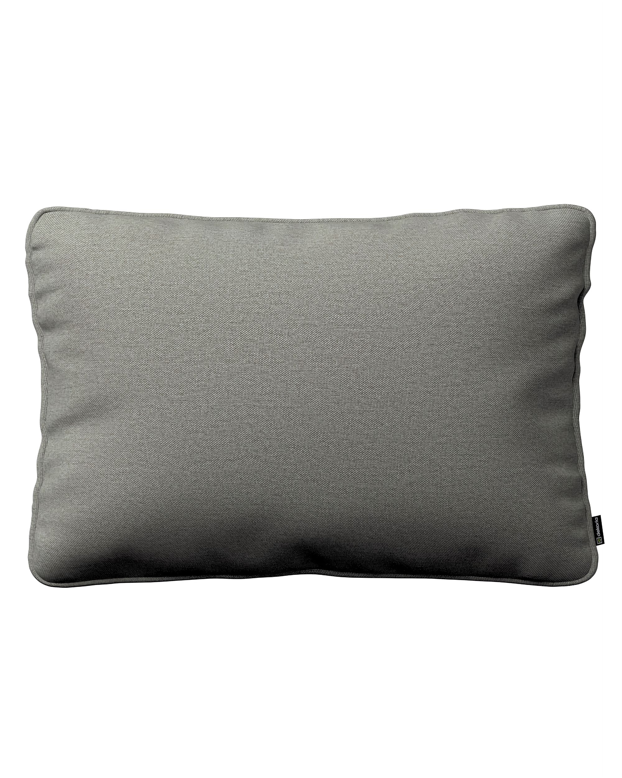 Kissenhülle Gabi mit Paspel 60x40cm Farbe grau Stoff strukturiert