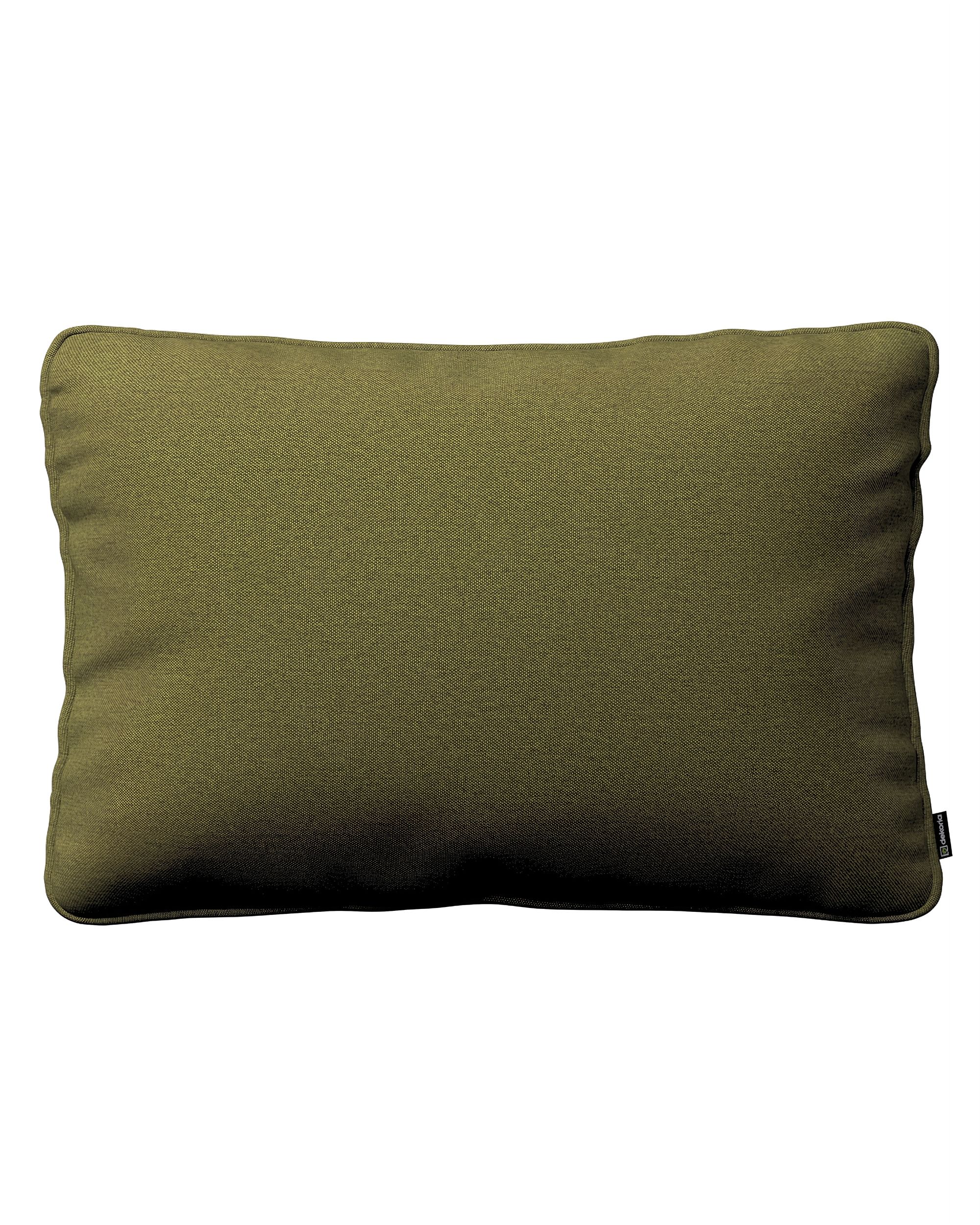 Kissenhülle Gabi mit Paspel 60x40cm Farbe grün Stoff strukturiert