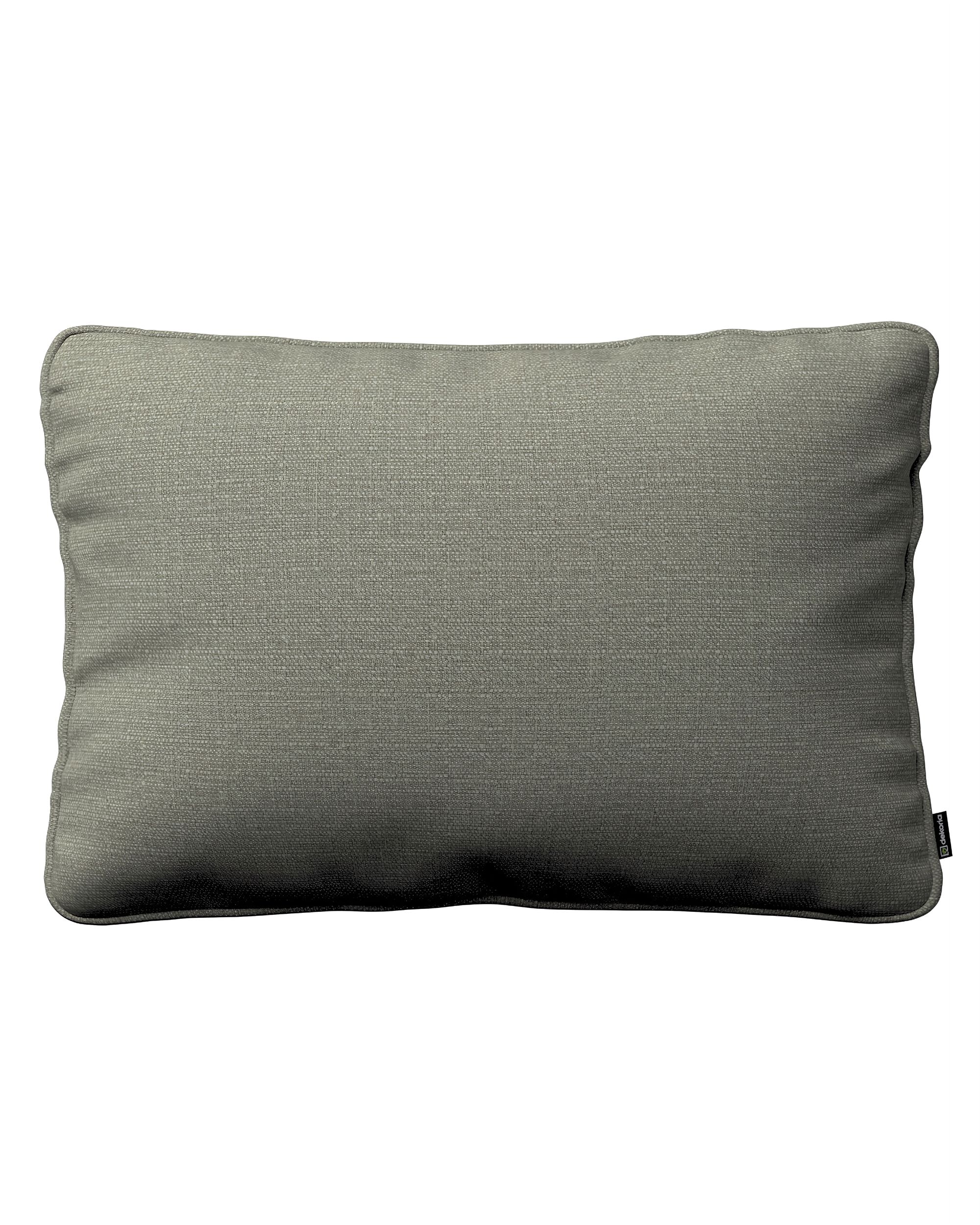 Kissenhülle Gabi mit Paspel 60x40cm Farbe grau Stoff strukturiert