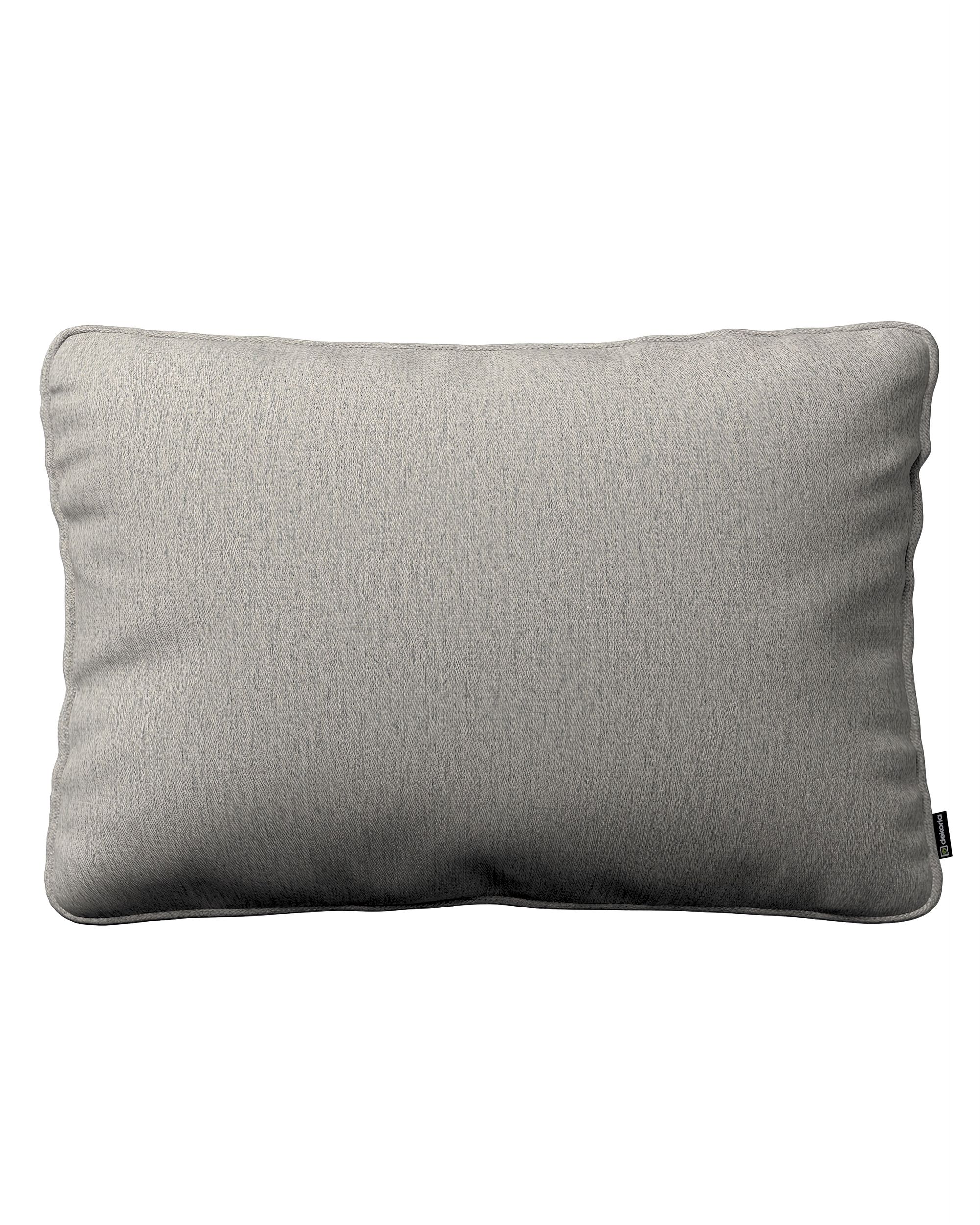 Kissenhülle Gabi mit Paspel 60x40cm Farbe grau Stoff strukturiert