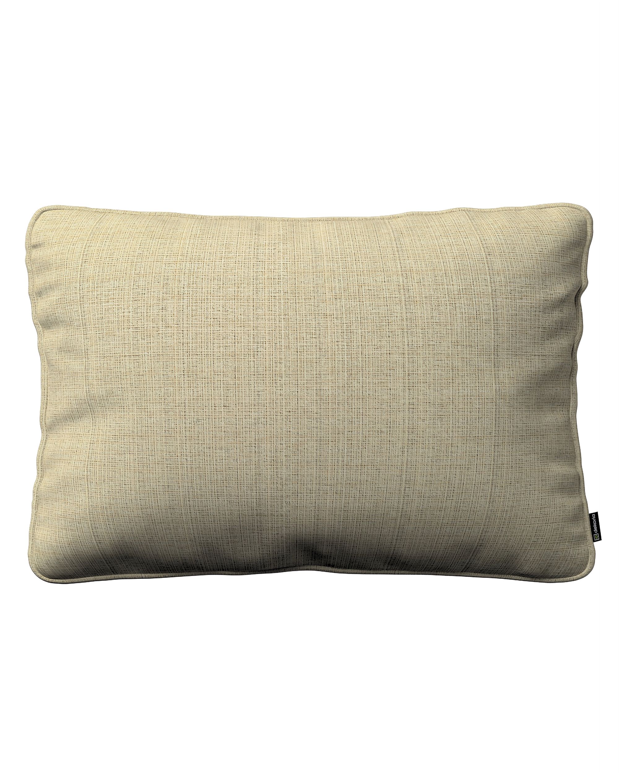 Kissenhülle Gabi mit Paspel 60x40cm Farbe beige Stoff strukturiert