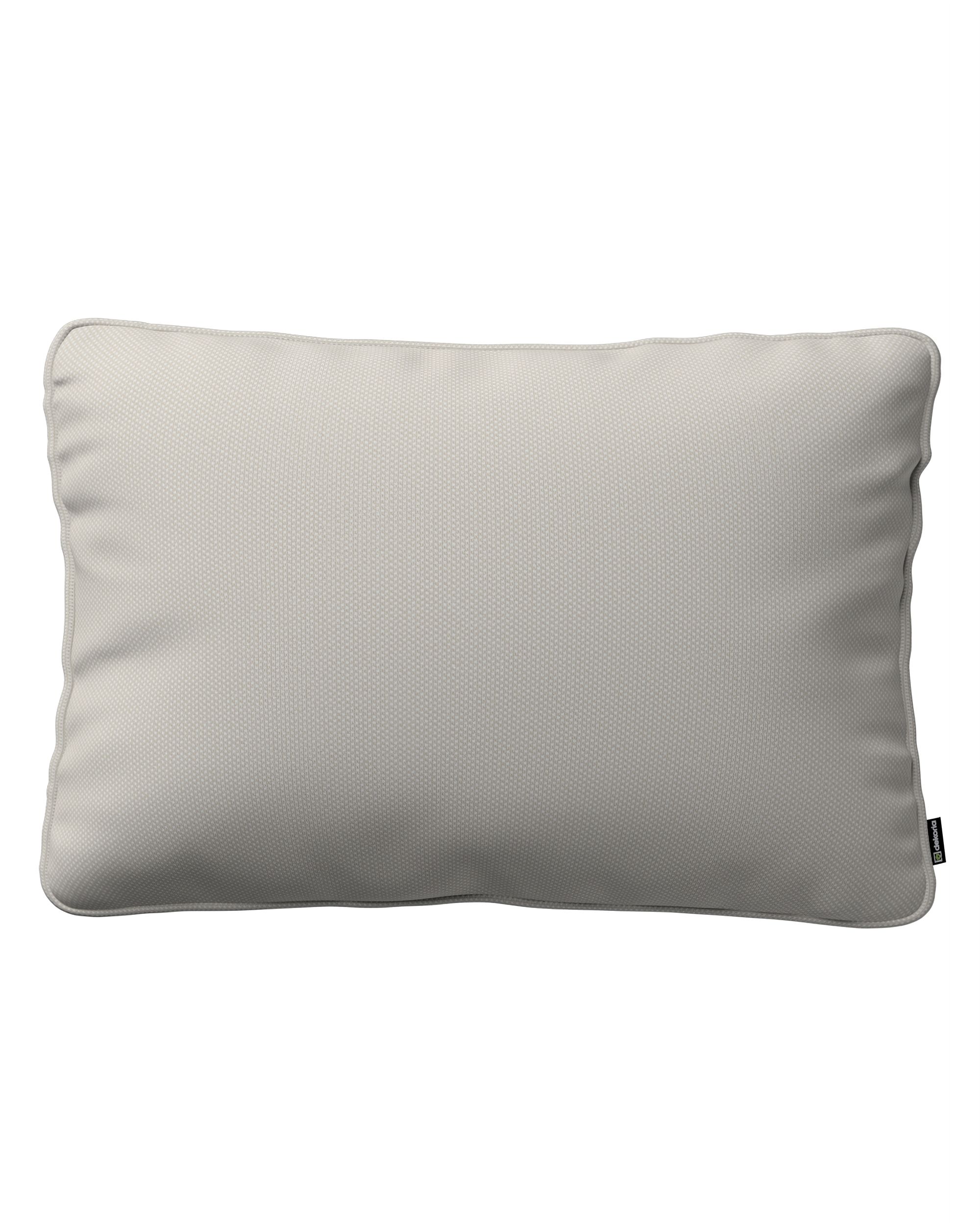Kissenhülle Gabi mit Paspel 60x40cm Farbe grau Stoff strukturiert
