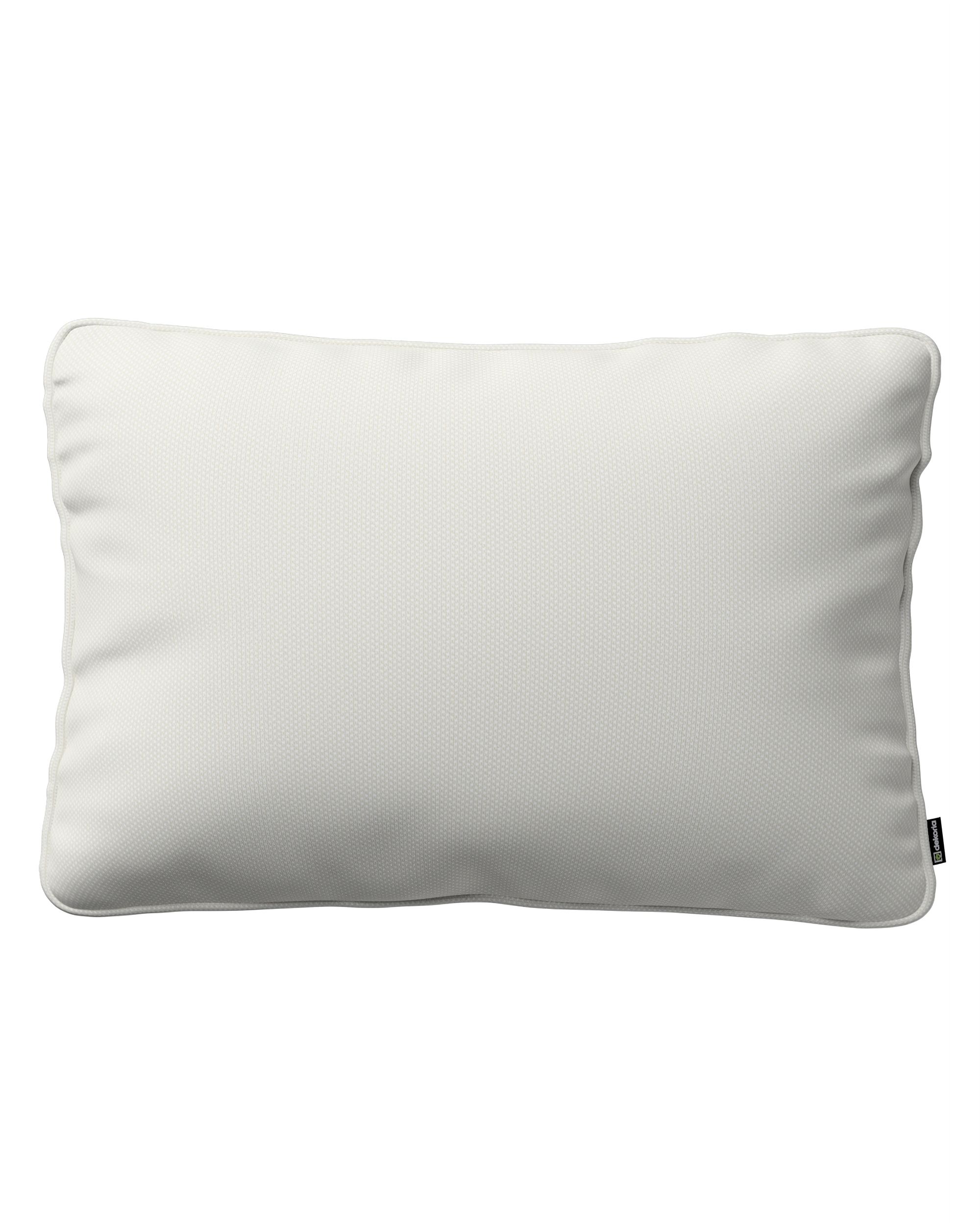 Kissenhülle Gabi mit Paspel 60x40cm Farbe grau Stoff strukturiert