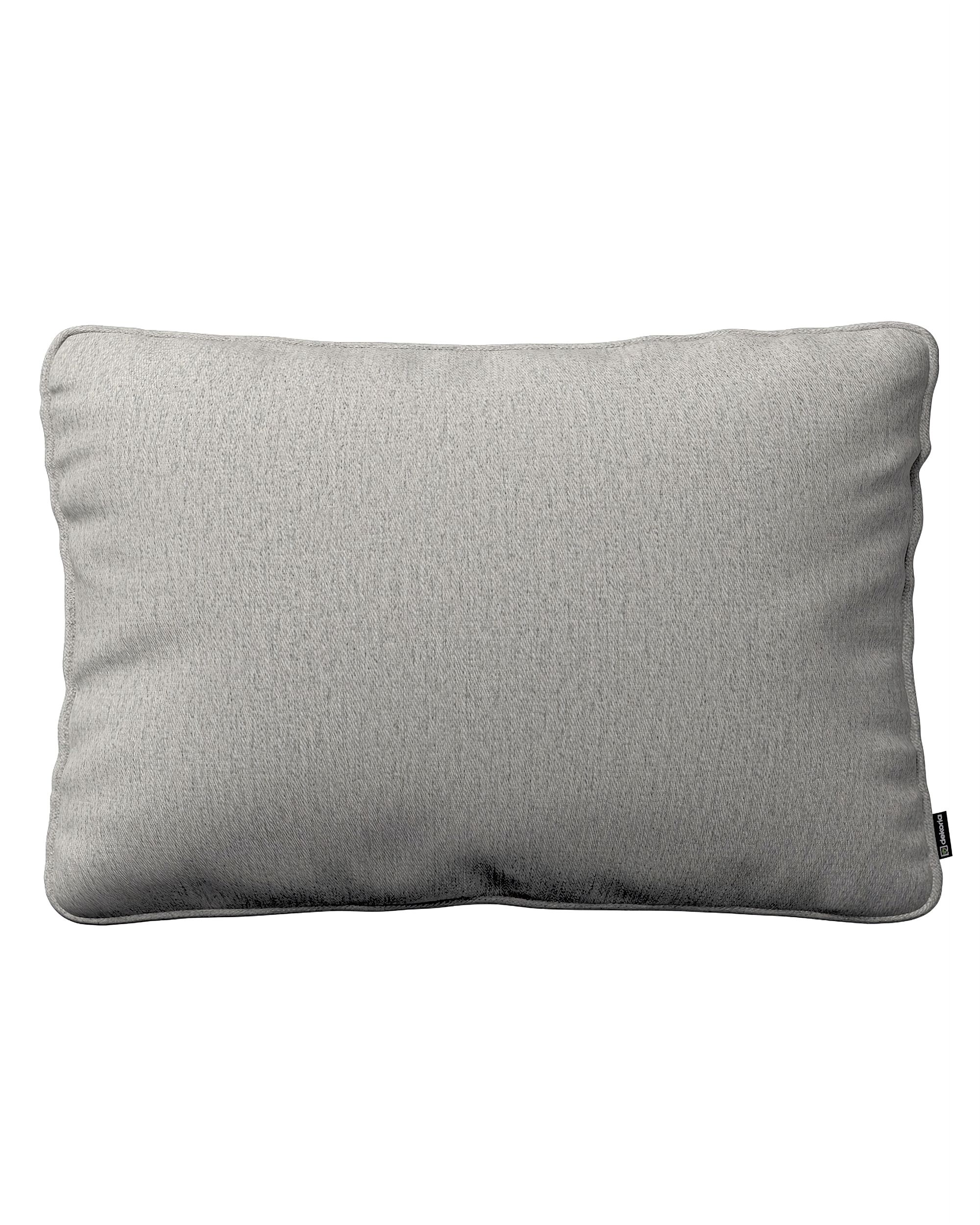 Kissenhülle Gabi mit Paspel 60x40cm Farbe grau Stoff strukturiert