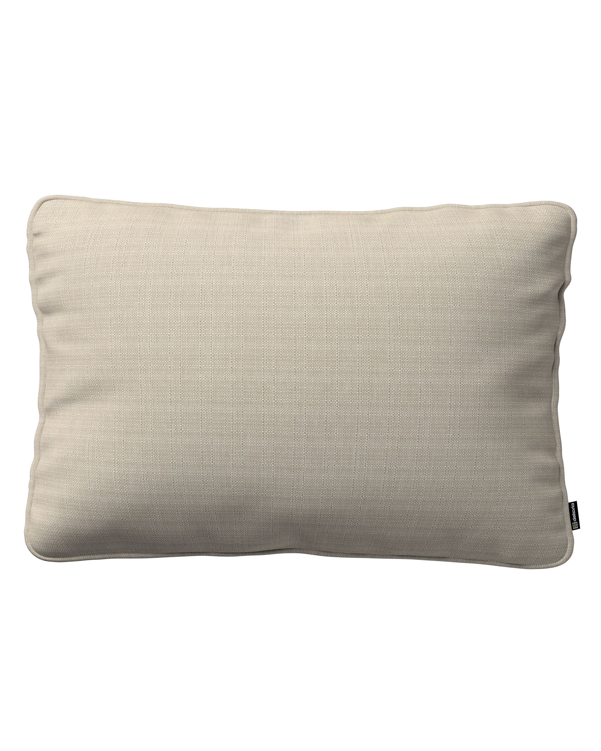 Kissenhülle Gabi mit Paspel 60x40cm Farbe beige Stoff strukturiert