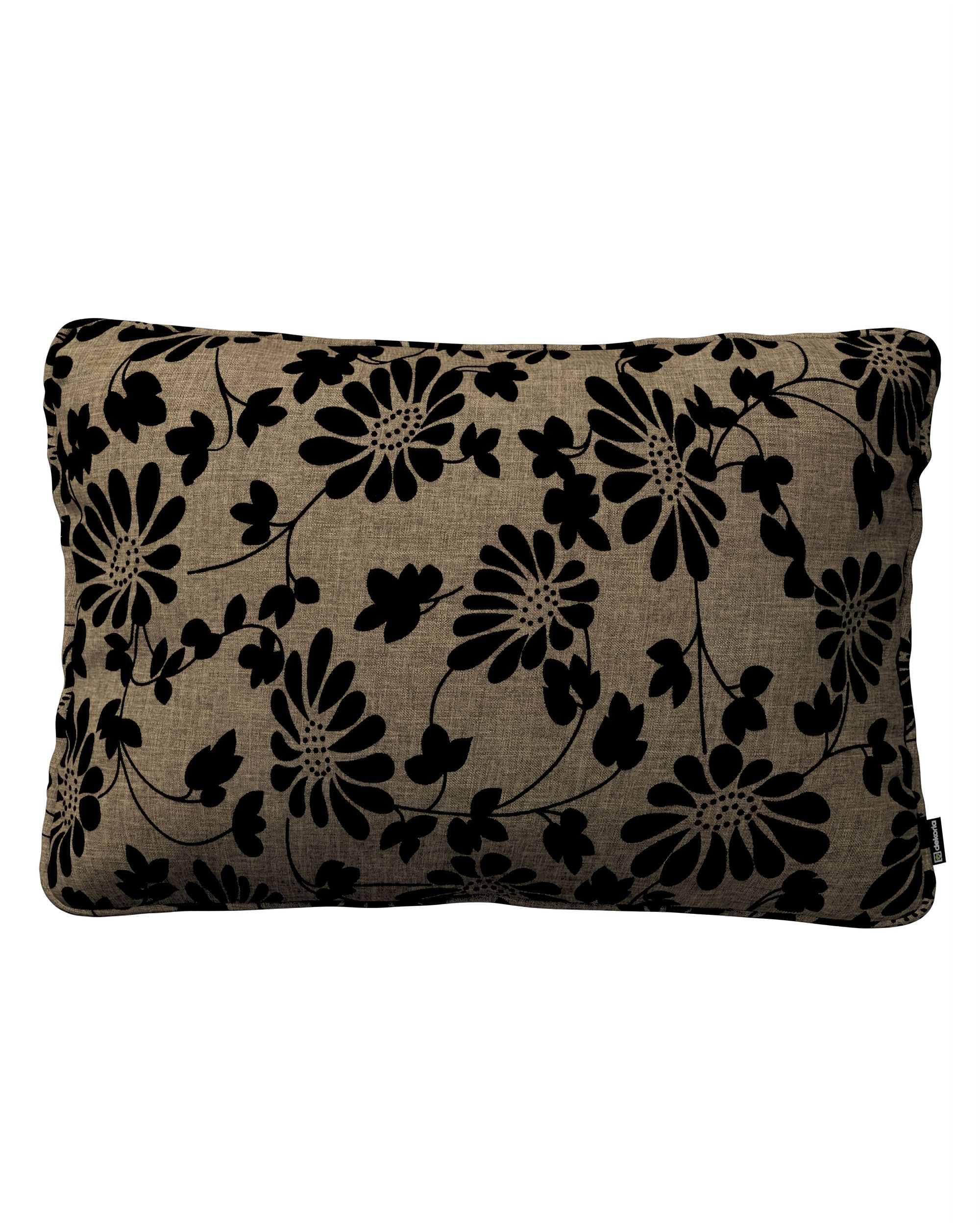 Kissenhülle Gabi mit Paspel 60x40cm Farbe beige Stoff strukturiert, gemustert