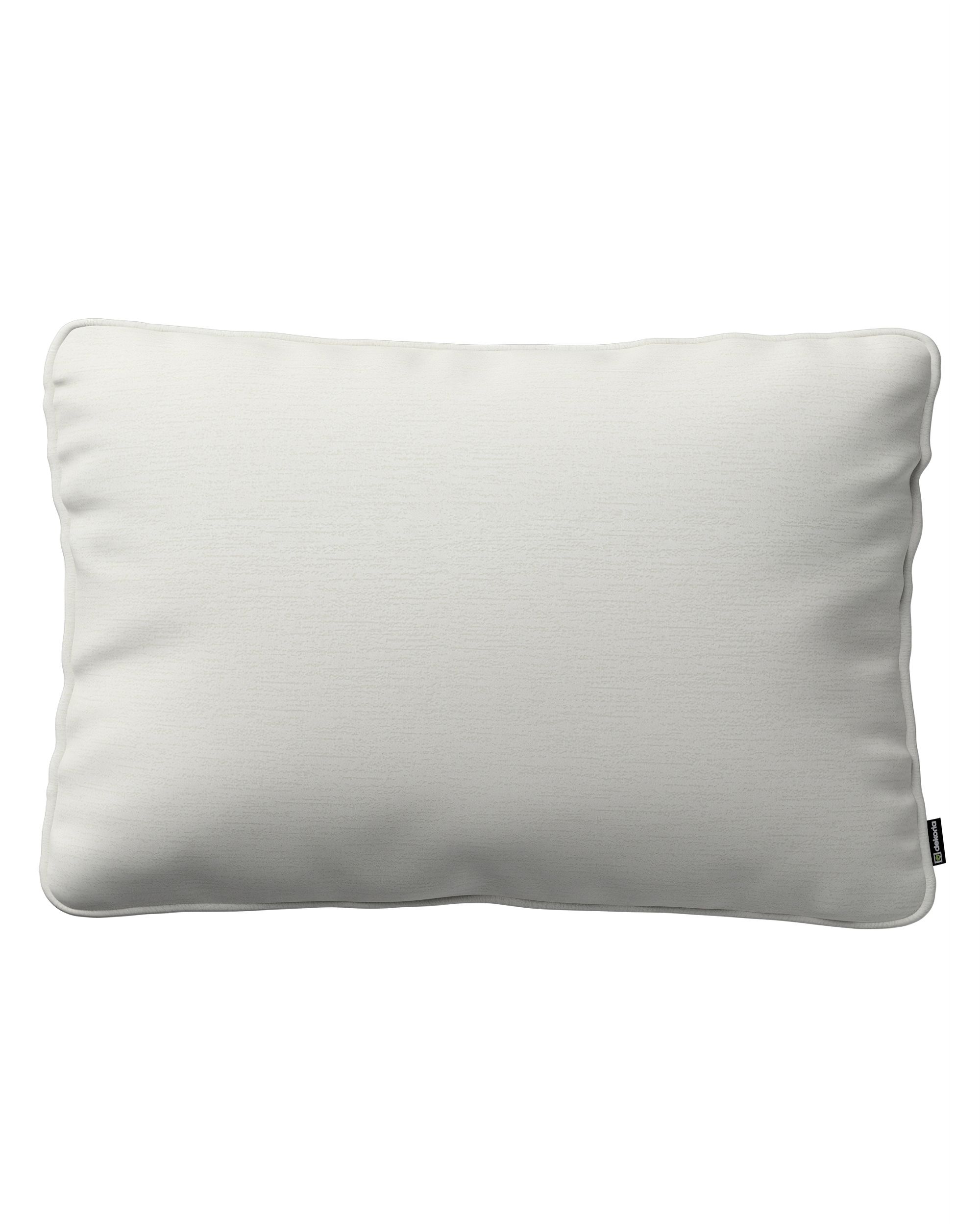 Kissenhülle Gabi mit Paspel 60x40cm Farbe grau Stoff glänzend, strukturiert, samt