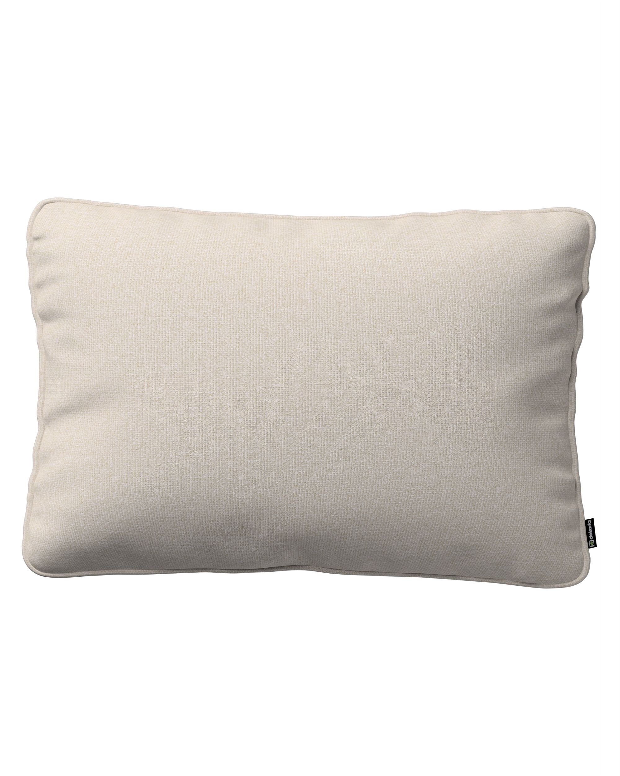 Kissenhülle Gabi mit Paspel 60x40cm Farbe grau Stoff strukturiert