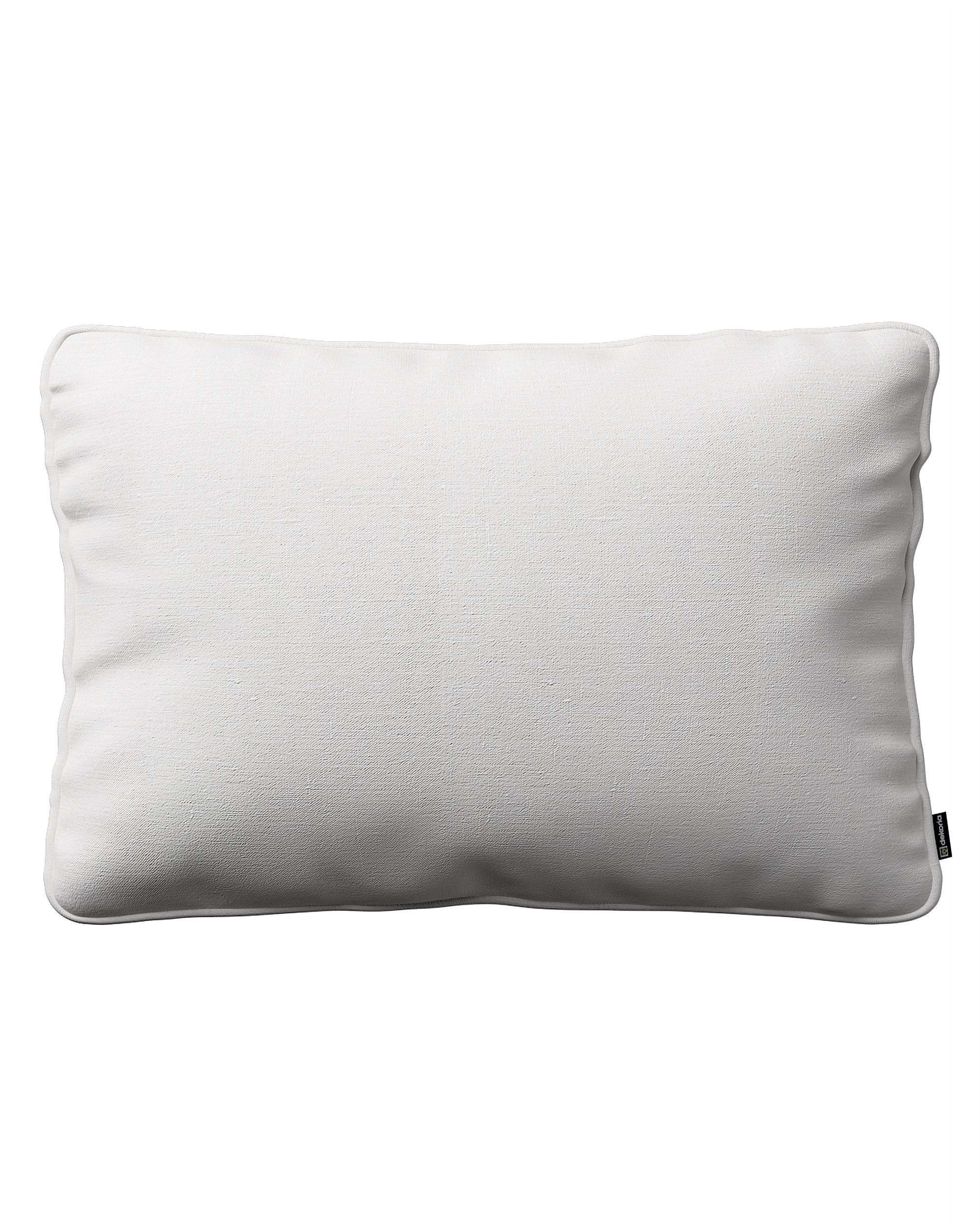 Kissenhülle Gabi mit Paspel 60x40cm Farbe weiß Stoff halbtransparent, strukturiert