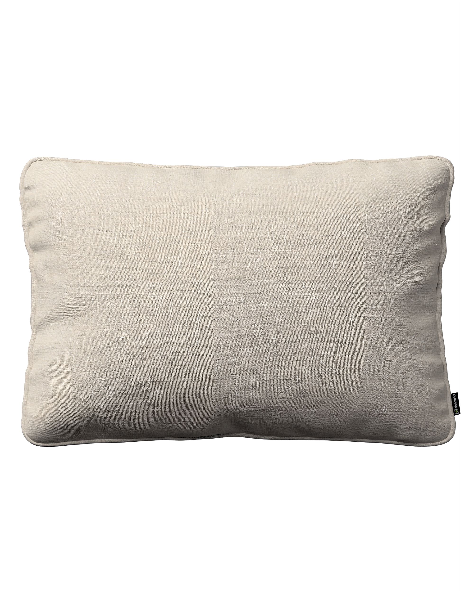 Kissenhülle Gabi mit Paspel 60x40cm Farbe beige Stoff halbtransparent, strukturiert