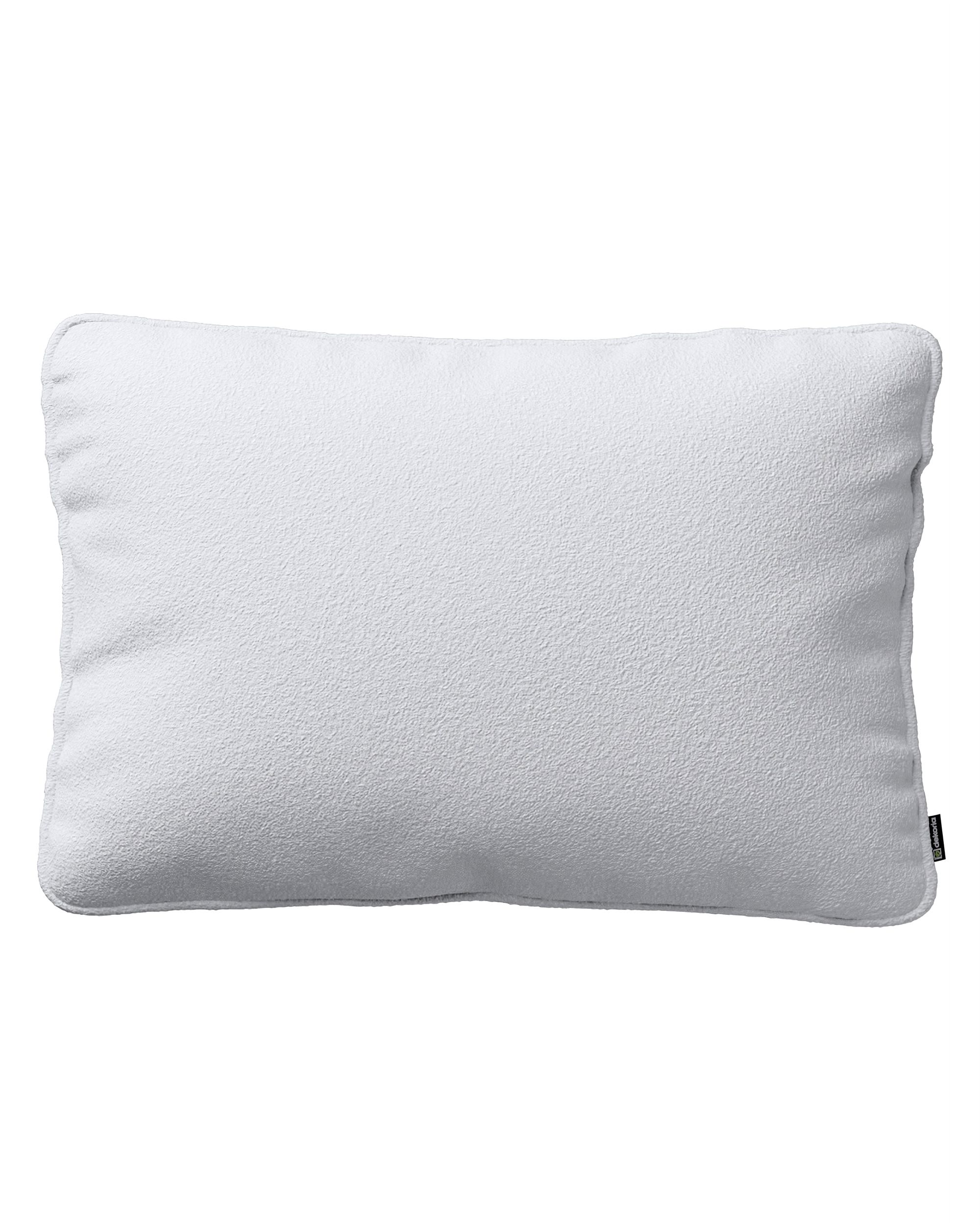 Kissenhülle Gabi mit Paspel 60x40cm Farbe weiß Stoff strukturiert