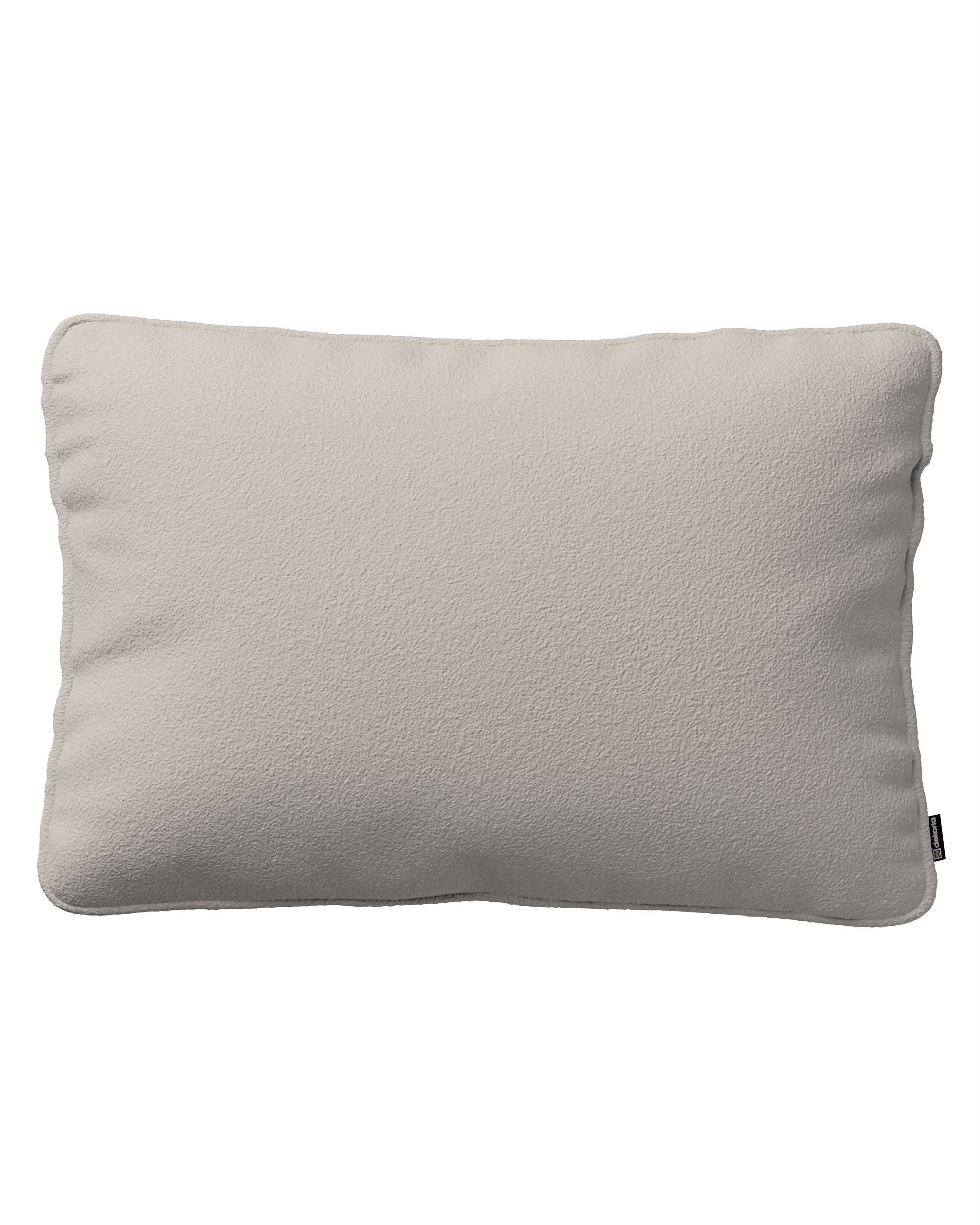 Kissenhülle Gabi mit Paspel 60x40cm Farbe beige Stoff strukturiert