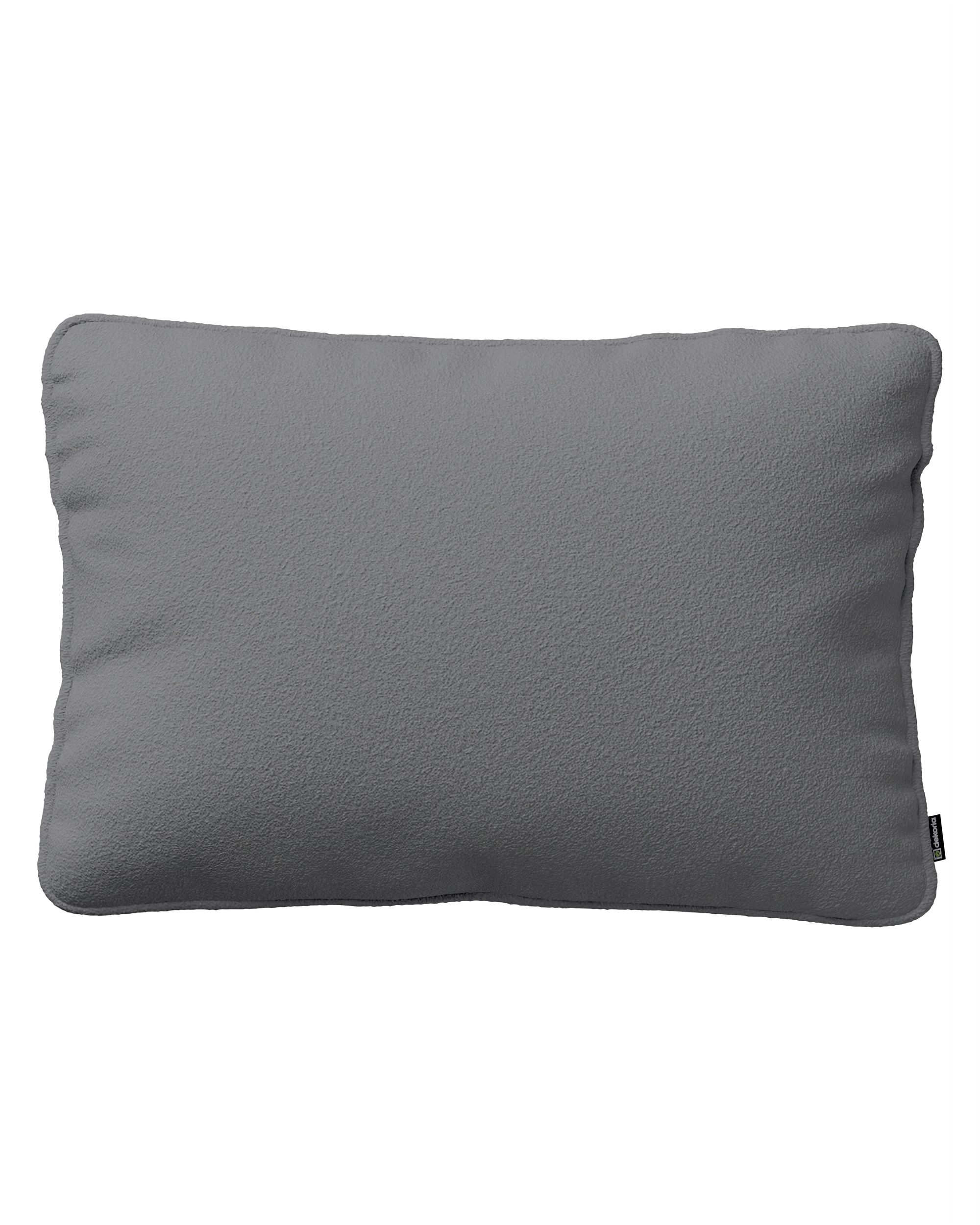 Kissenhülle Gabi mit Paspel 60x40cm Farbe grau Stoff strukturiert