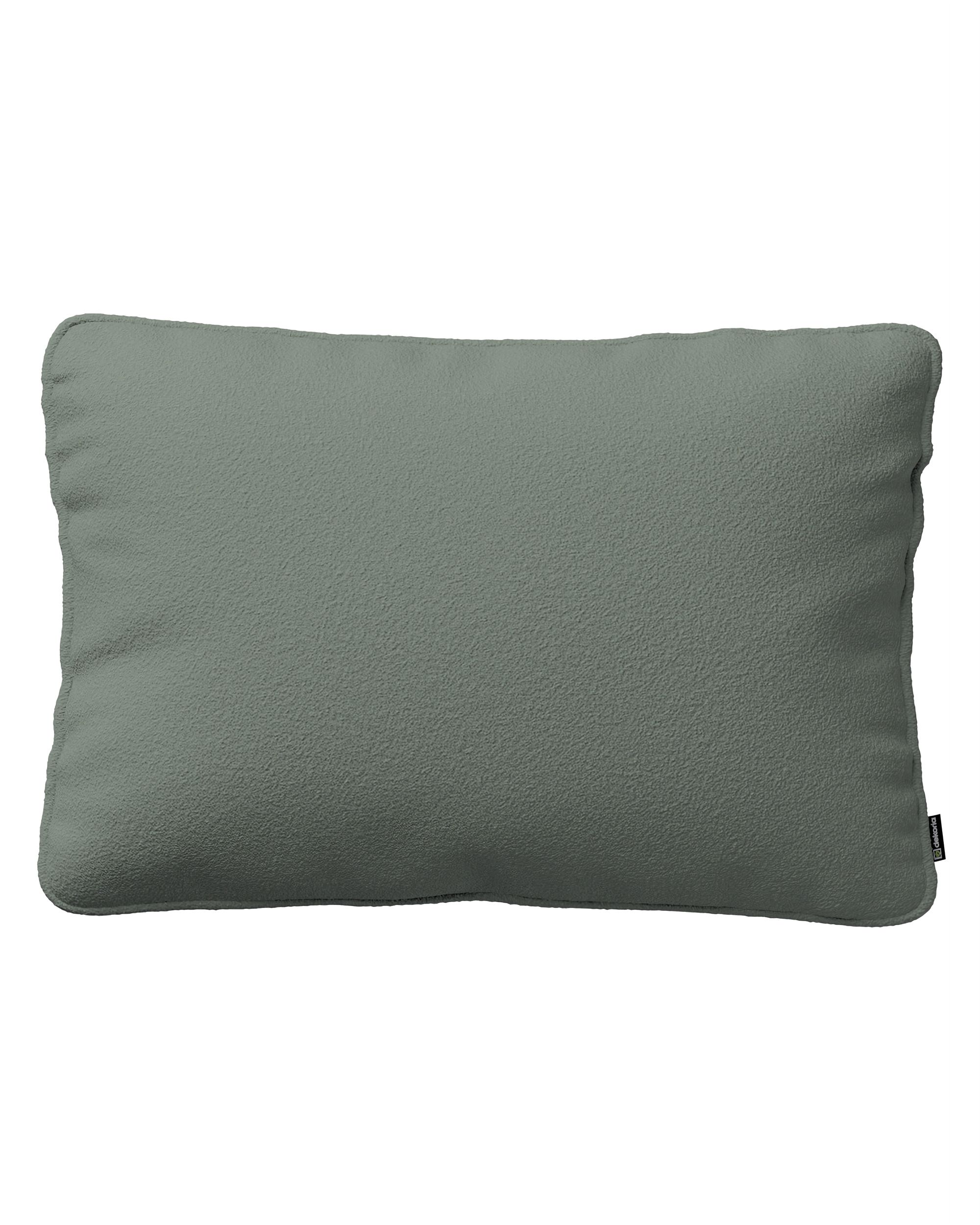 Kissenhülle Gabi mit Paspel 60x40cm Farbe grün Stoff strukturiert