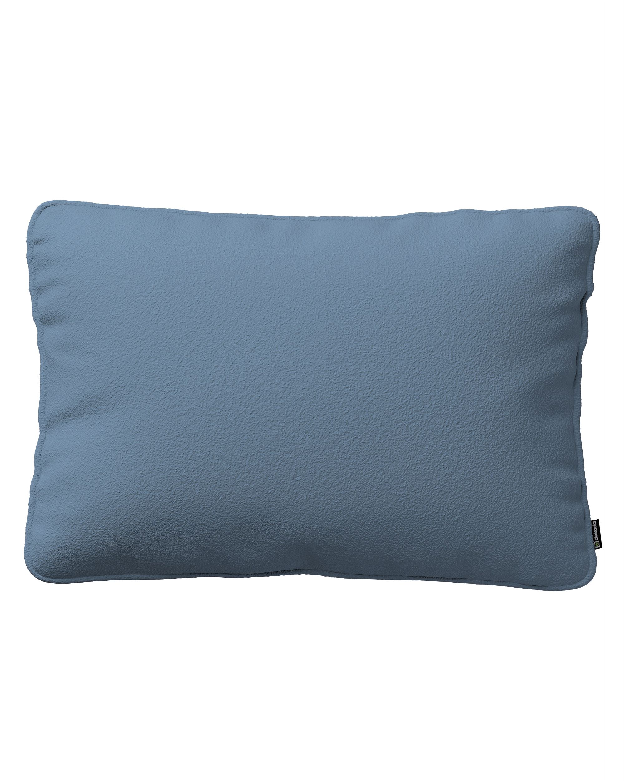 Kissenhülle Gabi mit Paspel 60x40cm Farbe blau Stoff strukturiert