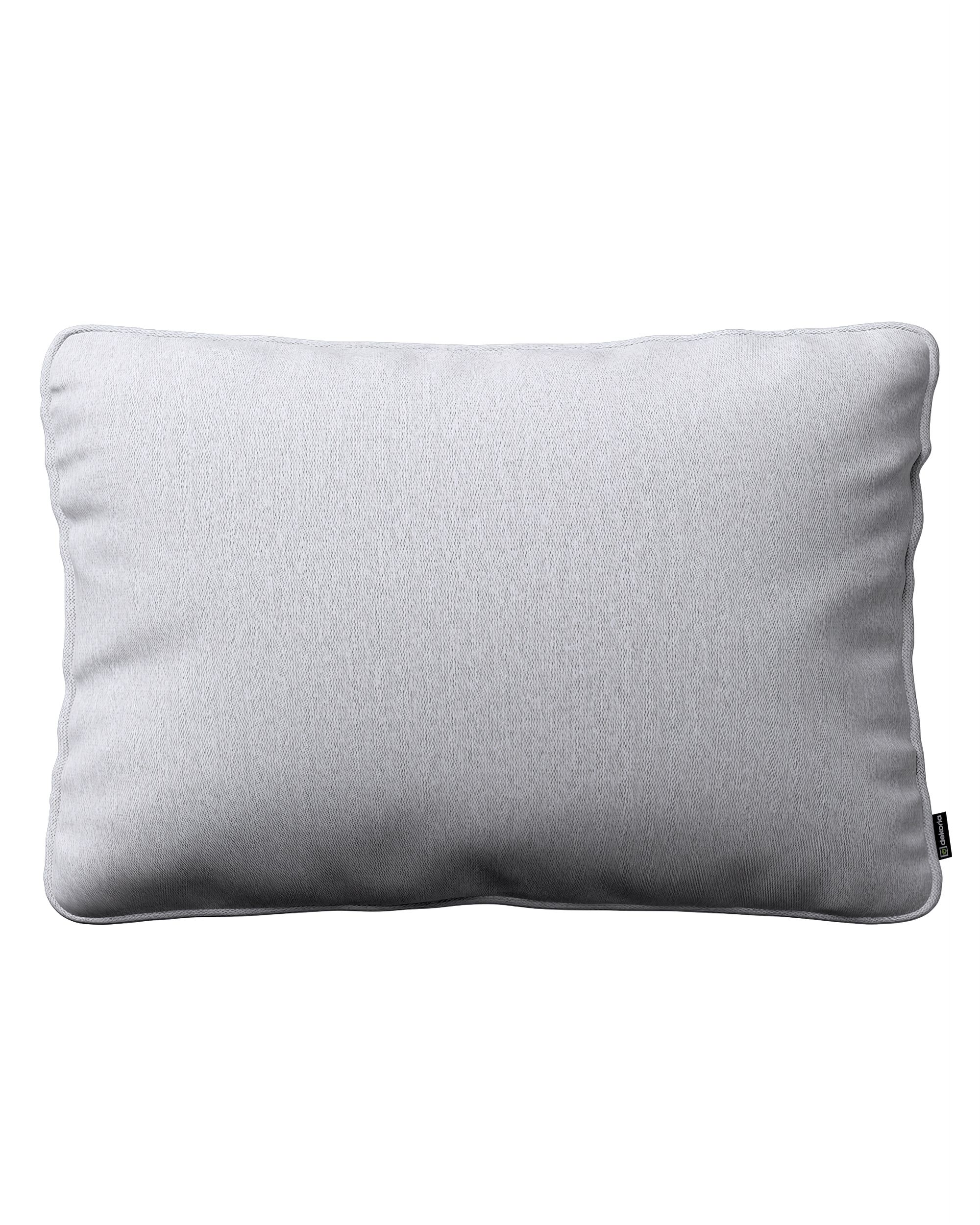 Kissenhülle Gabi mit Paspel 60x40cm Farbe grau Stoff strukturiert