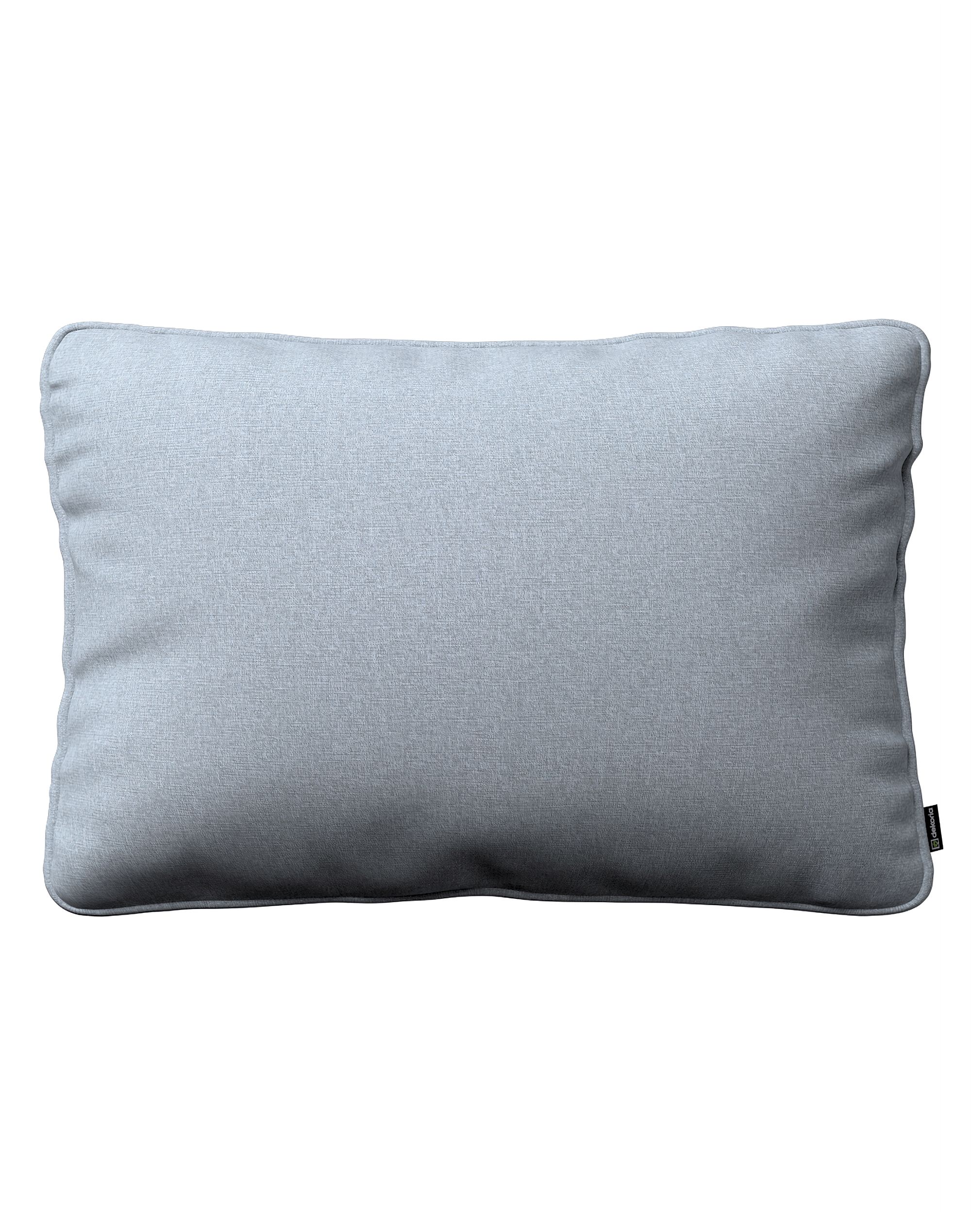 Kissenhülle Gabi mit Paspel 60x40cm Farbe blau Stoff strukturiert