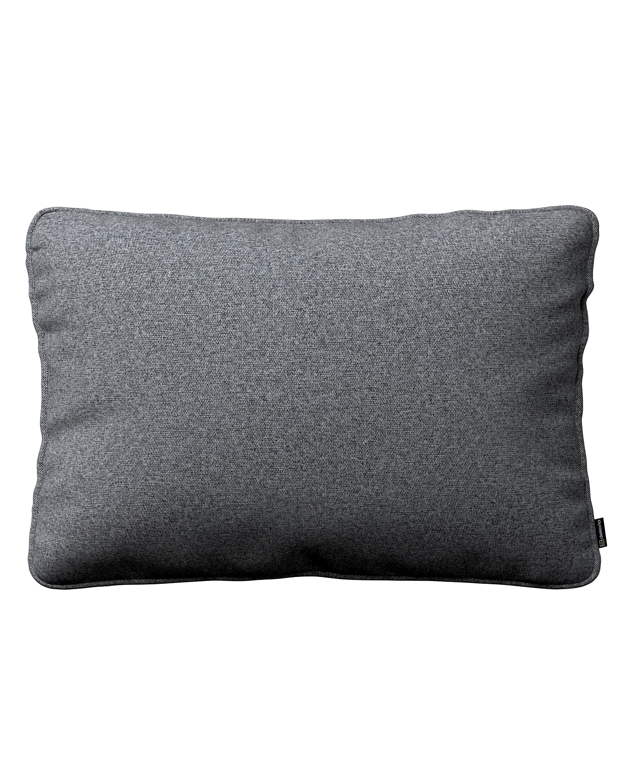Kissenhülle Gabi mit Paspel 60x40cm Farbe grau Stoff strukturiert