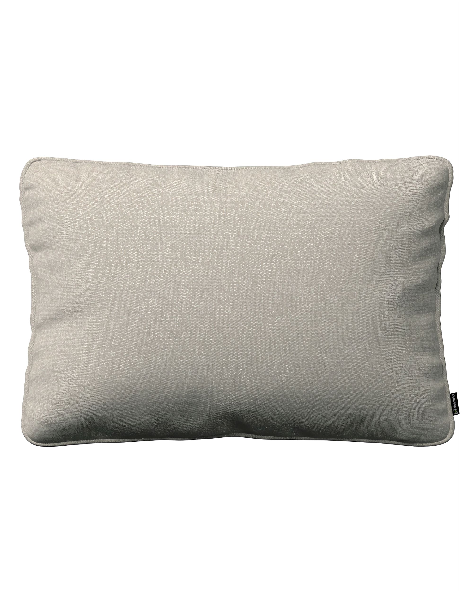 Kissenhülle Gabi mit Paspel 60x40cm Farbe beige Stoff strukturiert