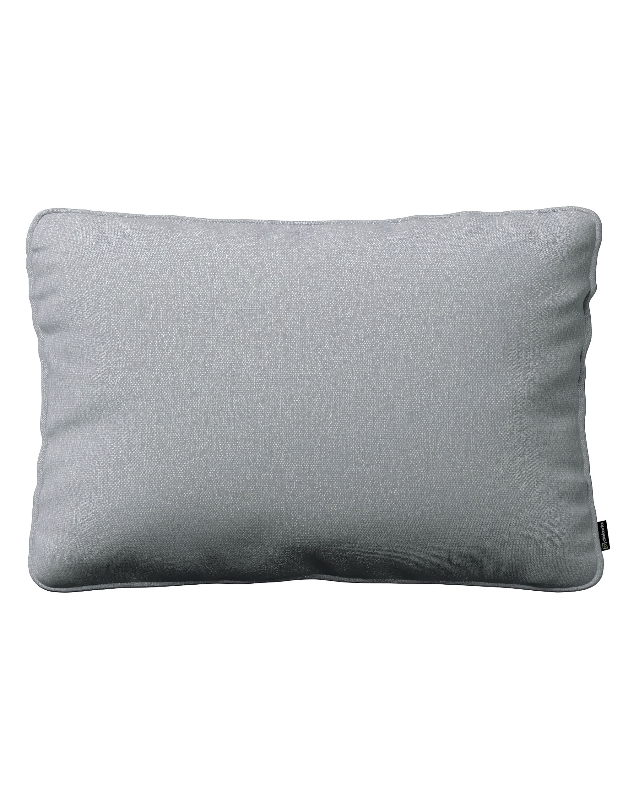 Kissenhülle Gabi mit Paspel 60x40cm Farbe grau Stoff strukturiert