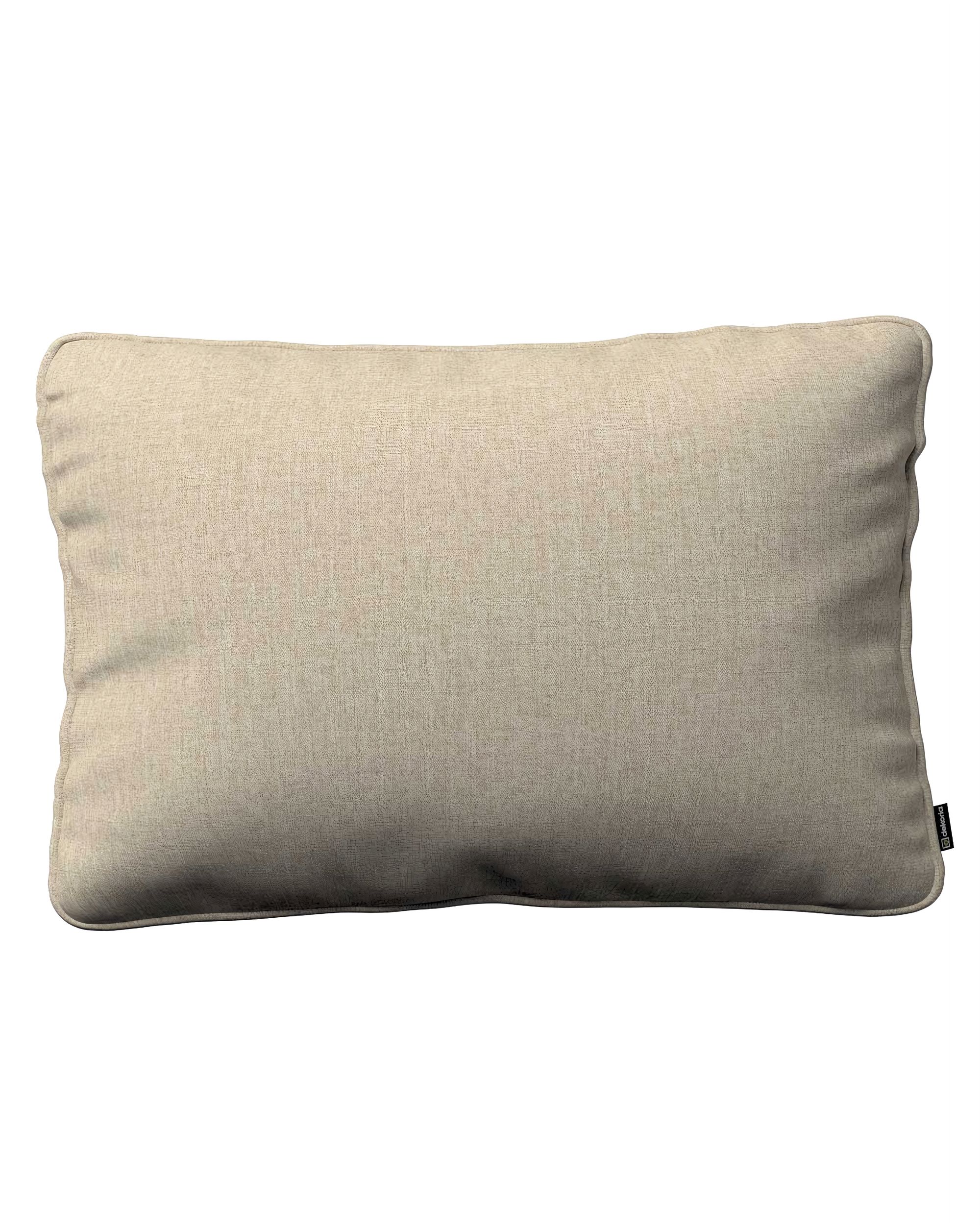 Kissenhülle Gabi mit Paspel 60x40cm Farbe beige Stoff strukturiert