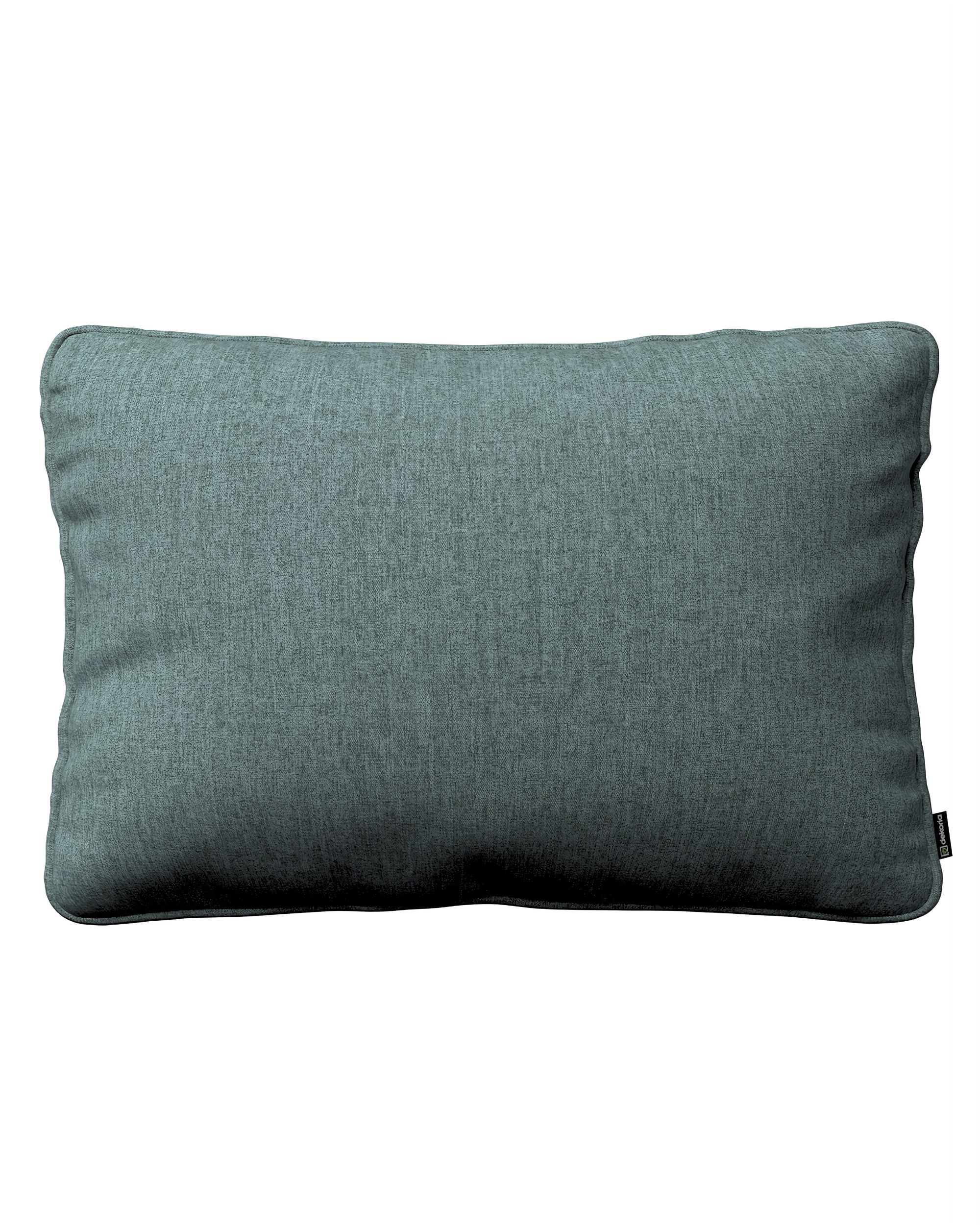 Kissenhülle Gabi mit Paspel 60x40cm Farbe blau Stoff strukturiert