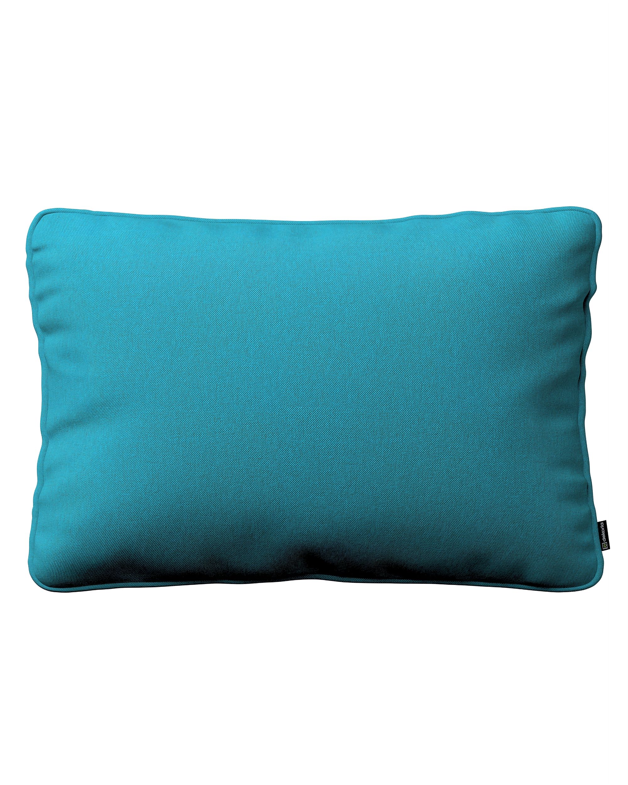 Kissenhülle Gabi mit Paspel 60x40cm Farbe blau Stoff strukturiert