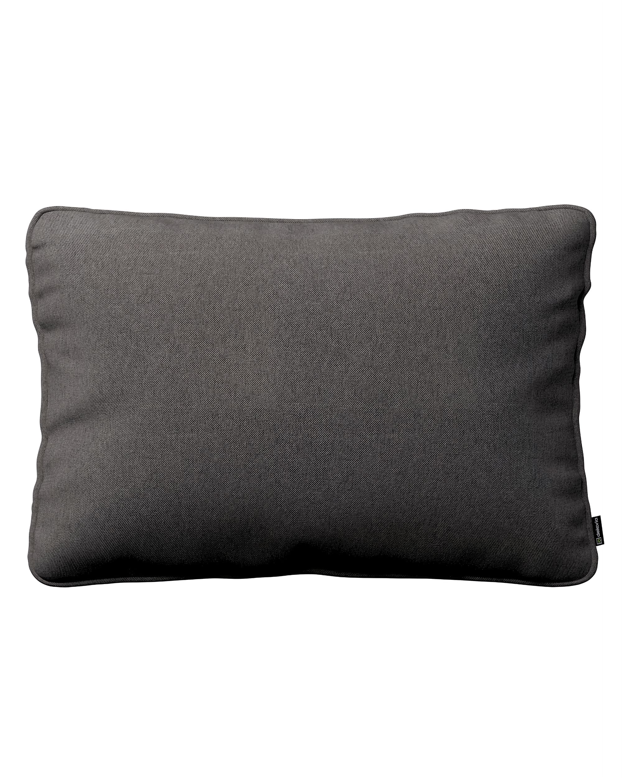 Kissenhülle Gabi mit Paspel 60x40cm Farbe grau Stoff strukturiert