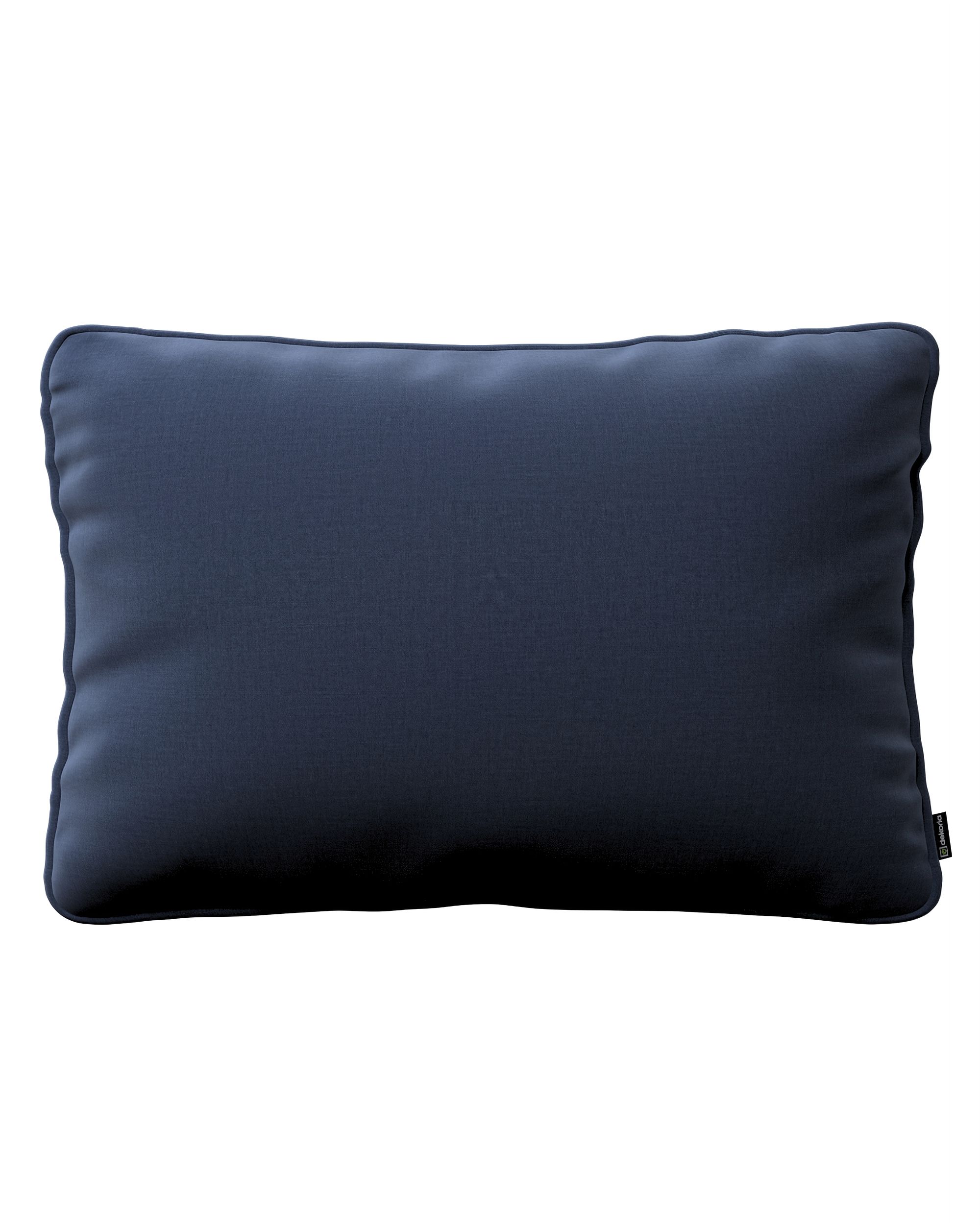 Kissenhülle Gabi mit Paspel 60x40cm Farbe dunkelblau Stoff samt