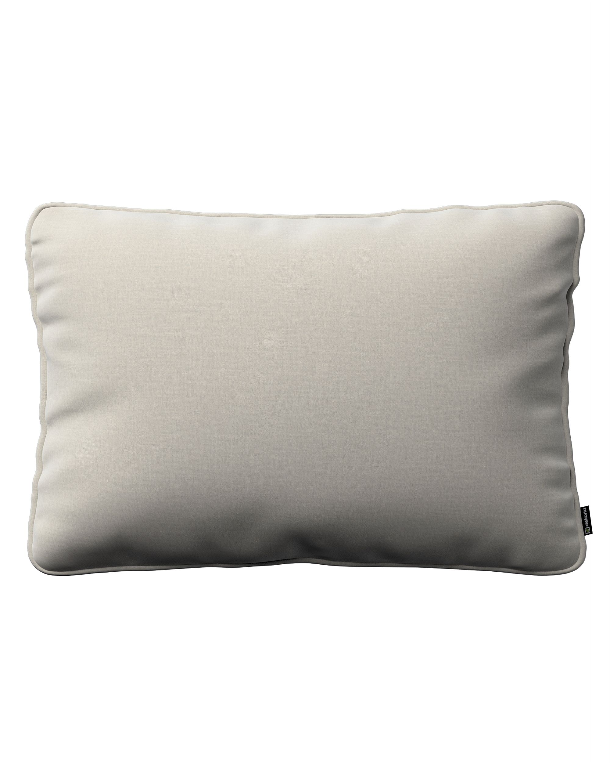 Kissenhülle Gabi mit Paspel 60x40cm Farbe grau Stoff samt