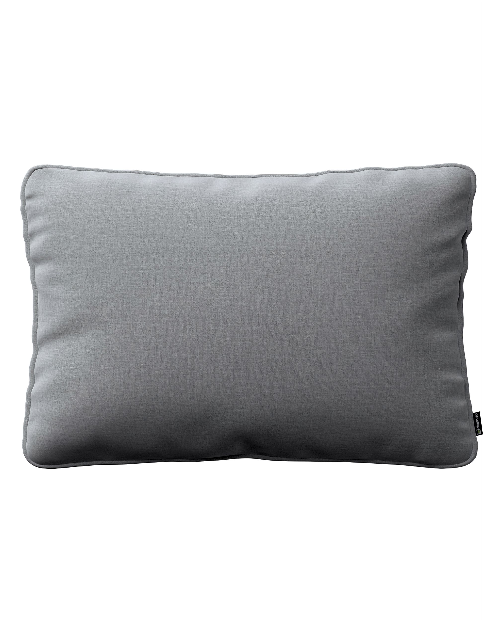 Kissenhülle Gabi mit Paspel 60x40cm Farbe grau Stoff samt